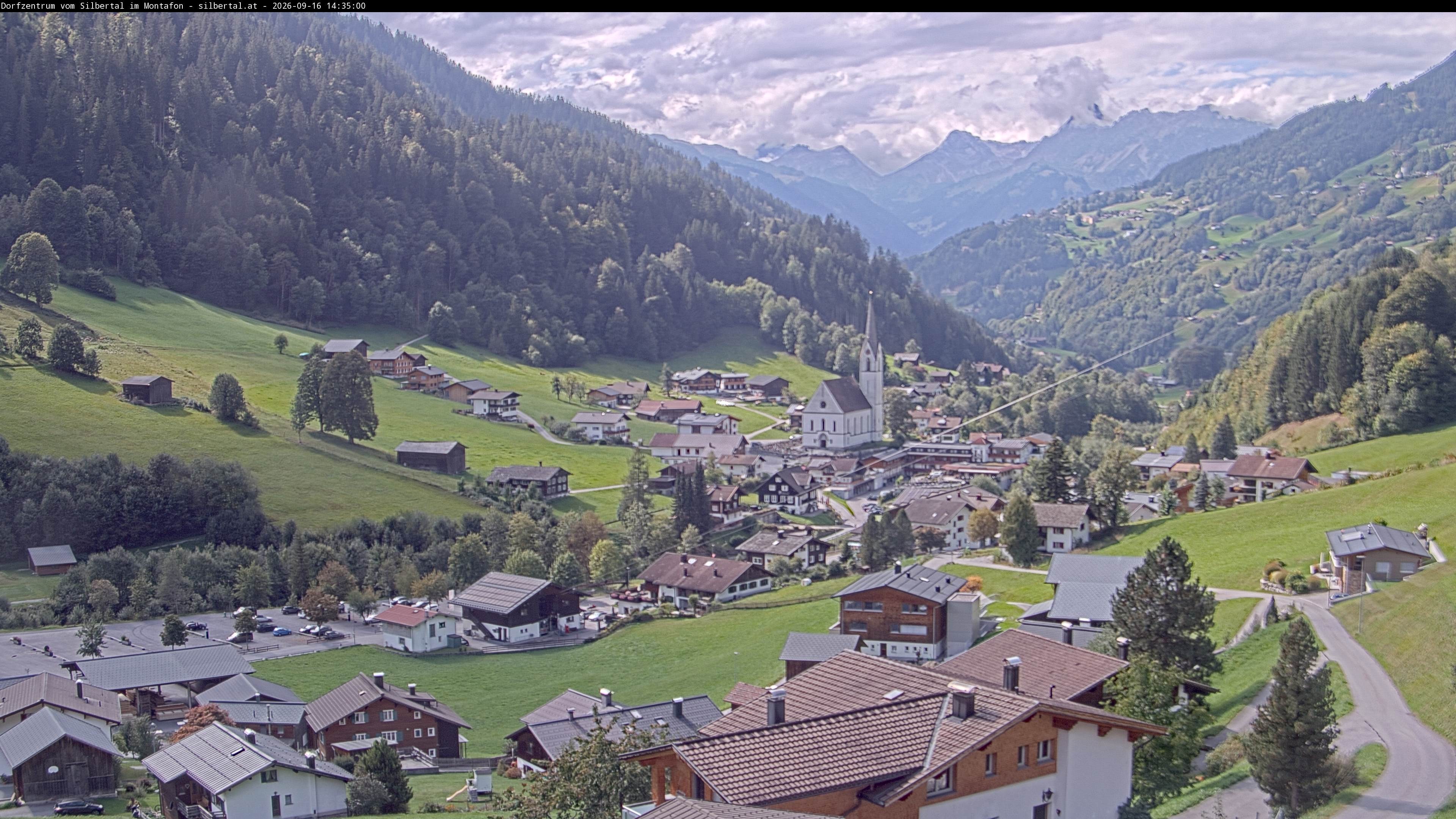 Archiv Foto Webcam Blick auf Silbertal, Vorarlberg