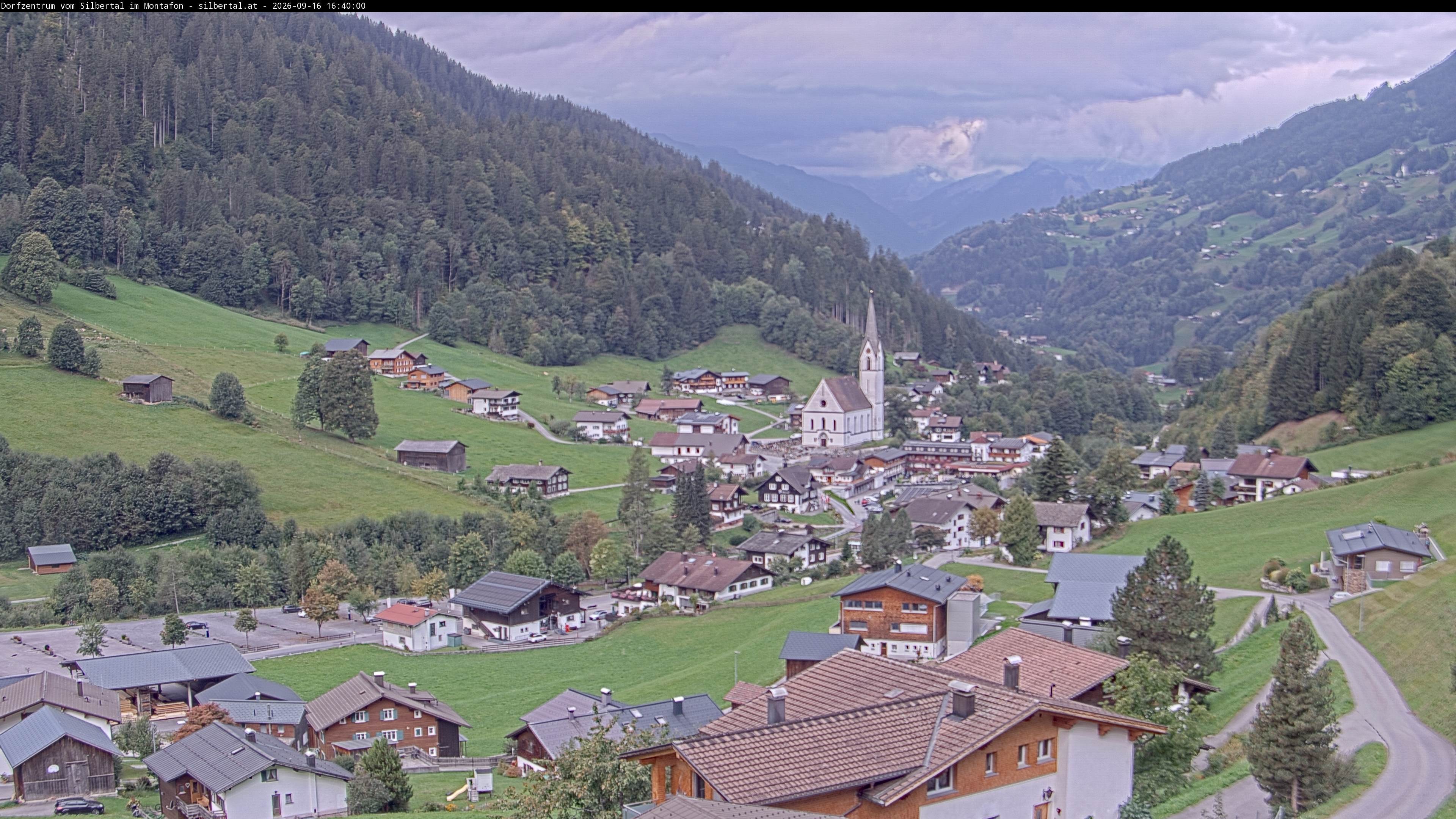 Archiv Foto Webcam Blick auf Silbertal, Vorarlberg