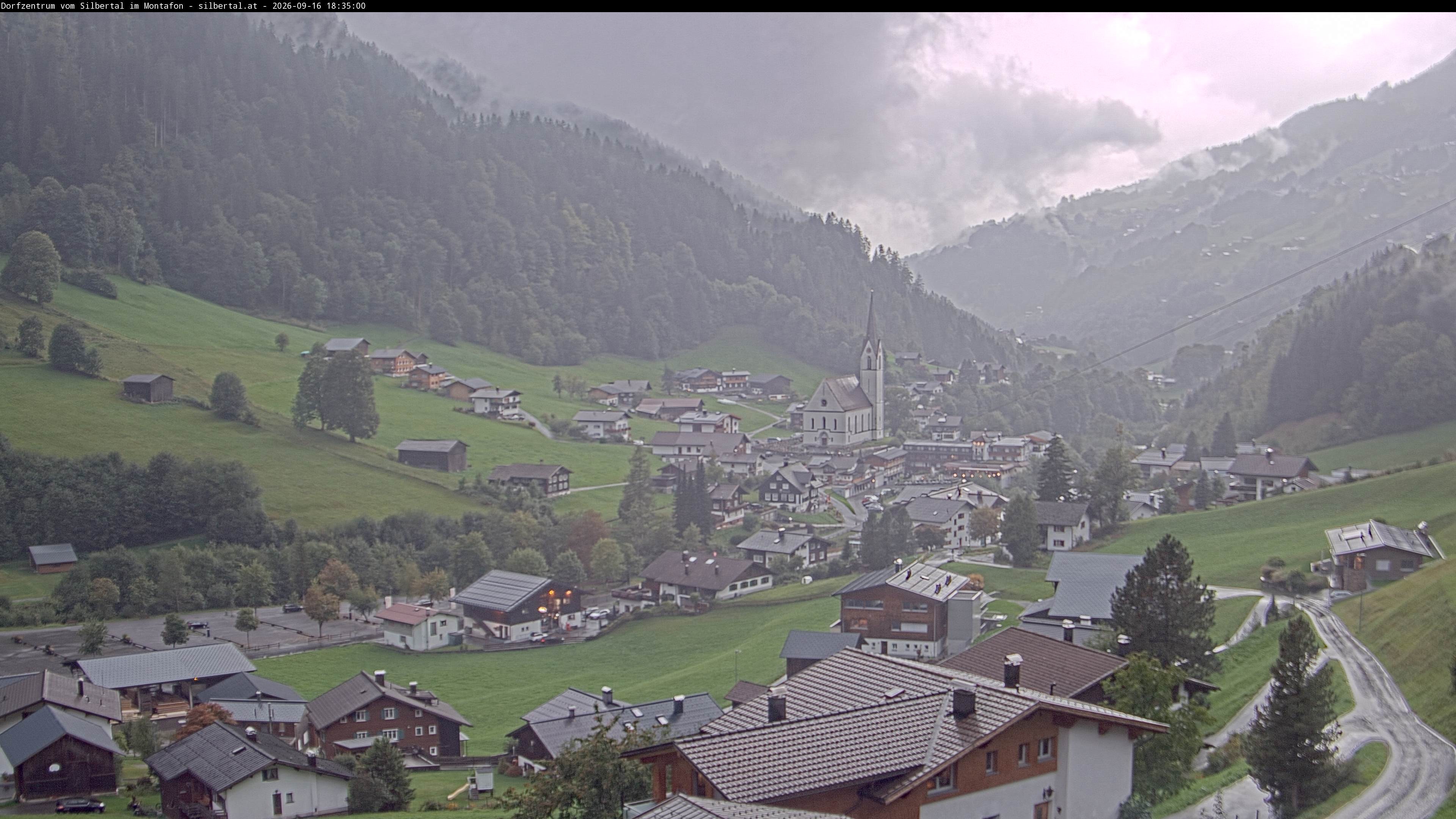 Archiv Foto Webcam Blick auf Silbertal, Vorarlberg