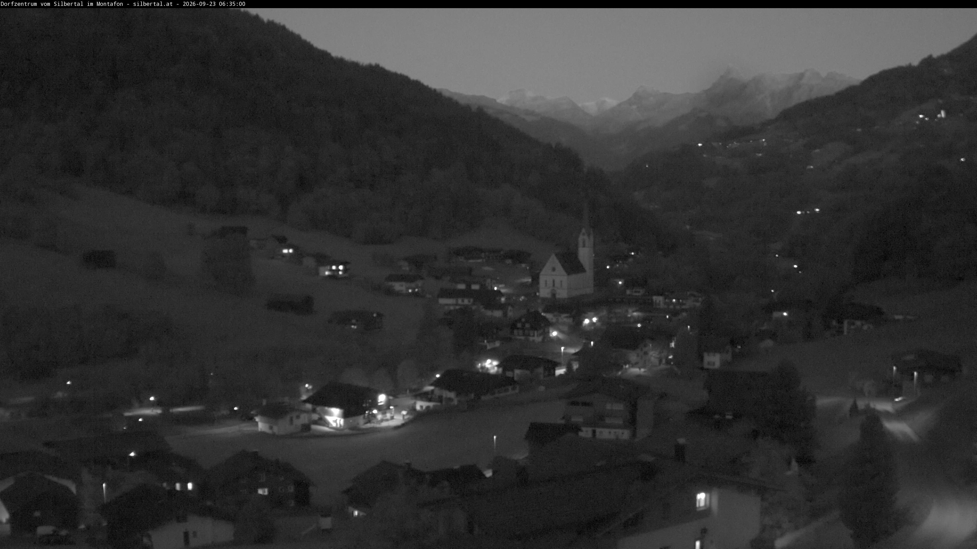 Archiv Foto Webcam Blick auf Silbertal, Vorarlberg