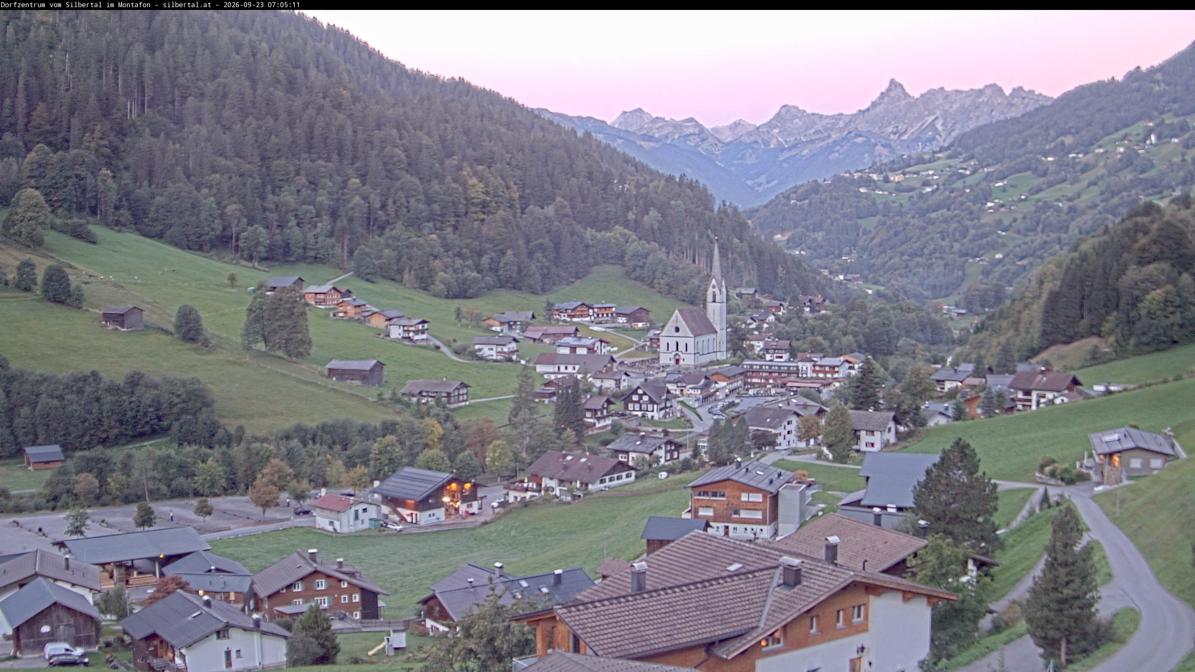 Archiv Foto Webcam Blick auf Silbertal, Vorarlberg