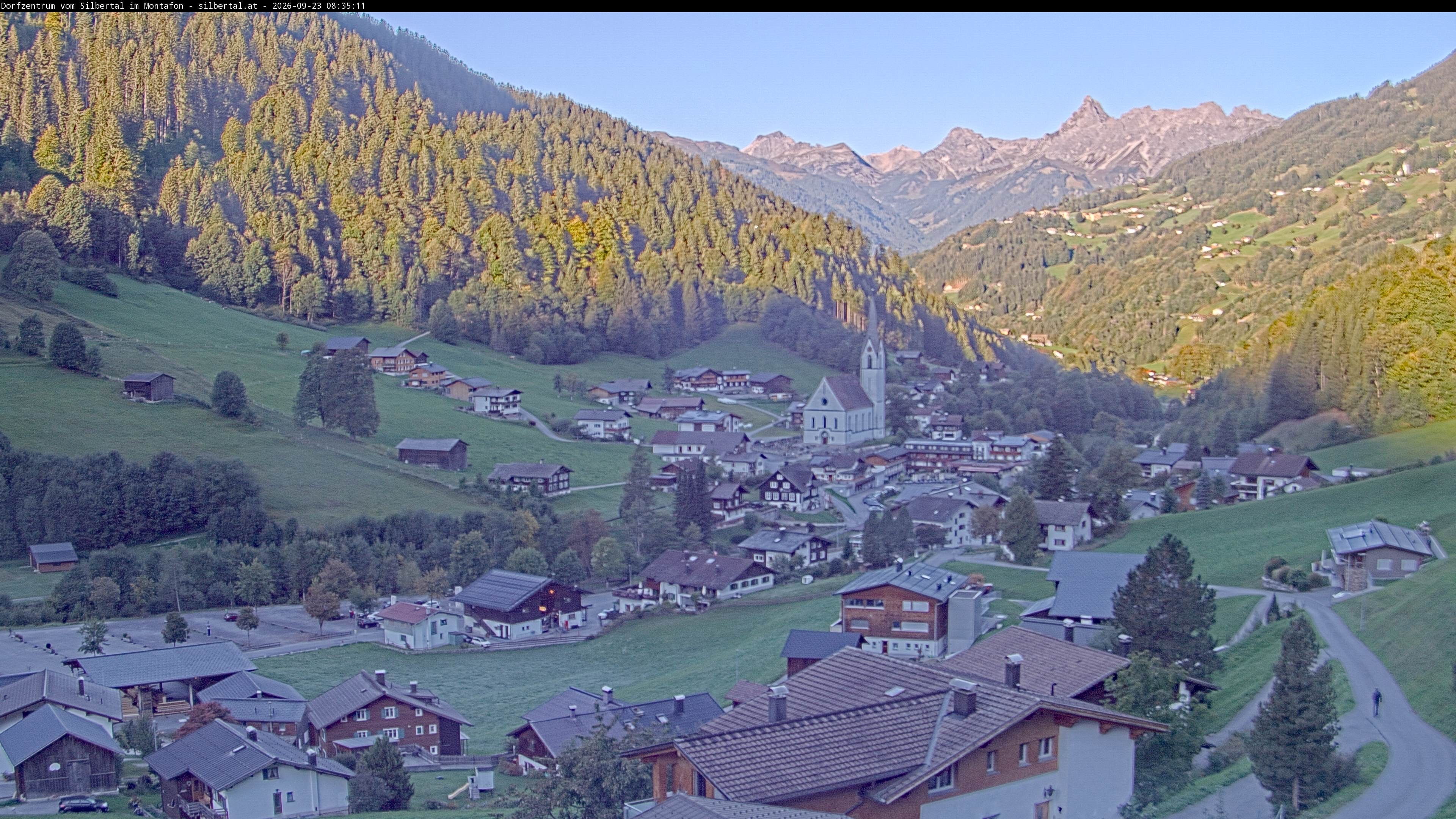 Archiv Foto Webcam Blick auf Silbertal, Vorarlberg