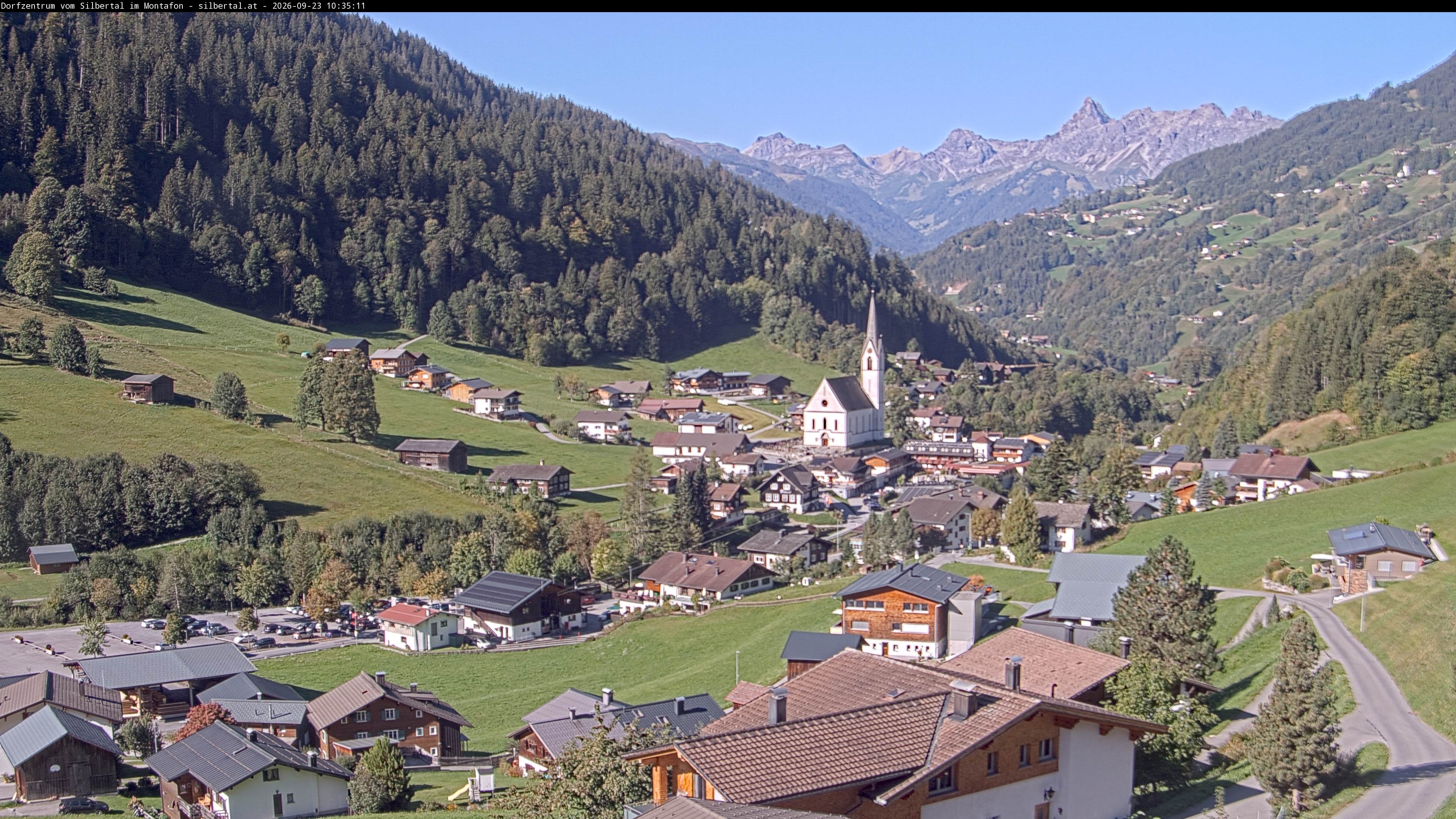 Archiv Foto Webcam Blick auf Silbertal, Vorarlberg