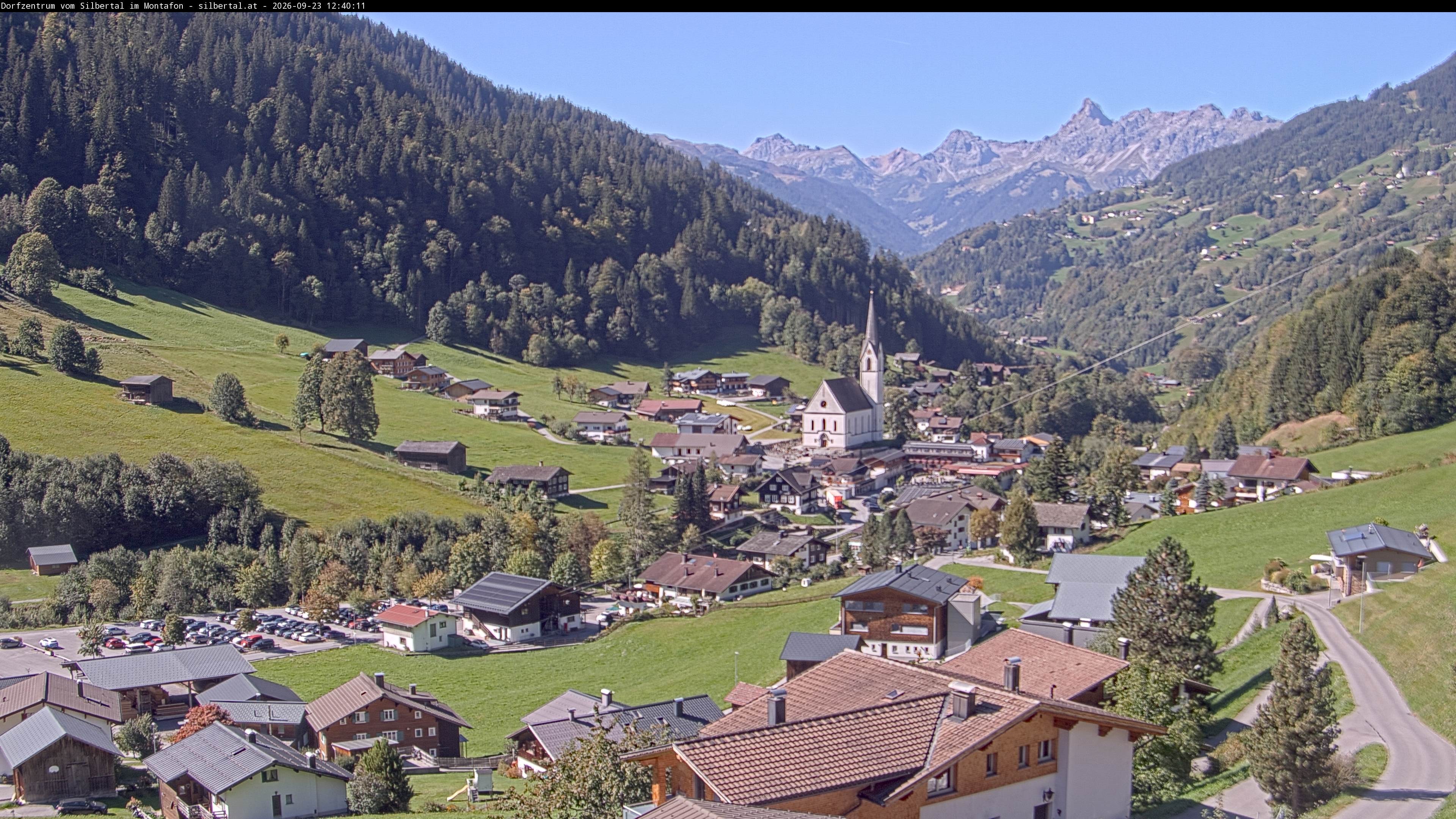 Archiv Foto Webcam Blick auf Silbertal, Vorarlberg