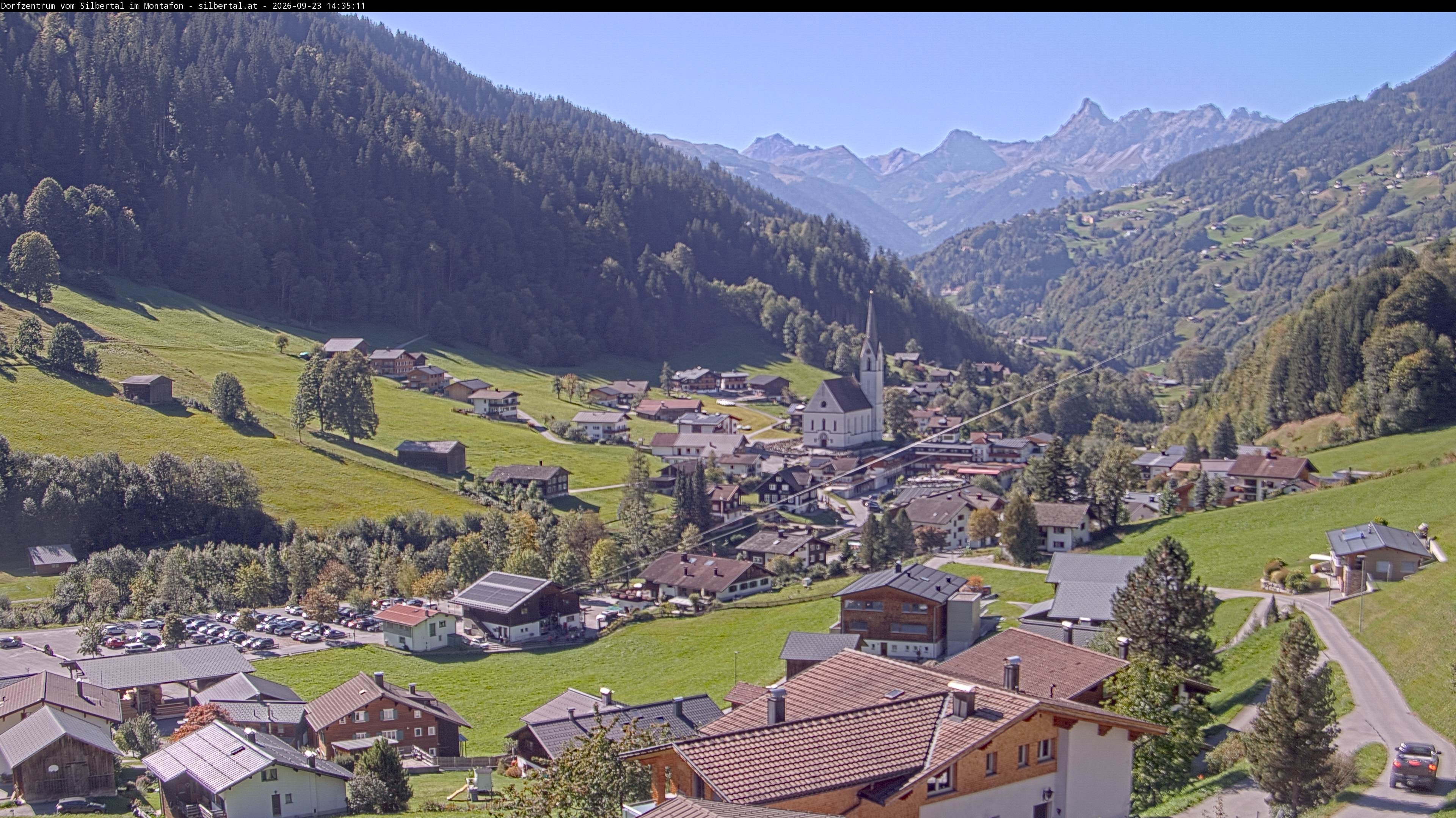Archiv Foto Webcam Blick auf Silbertal, Vorarlberg