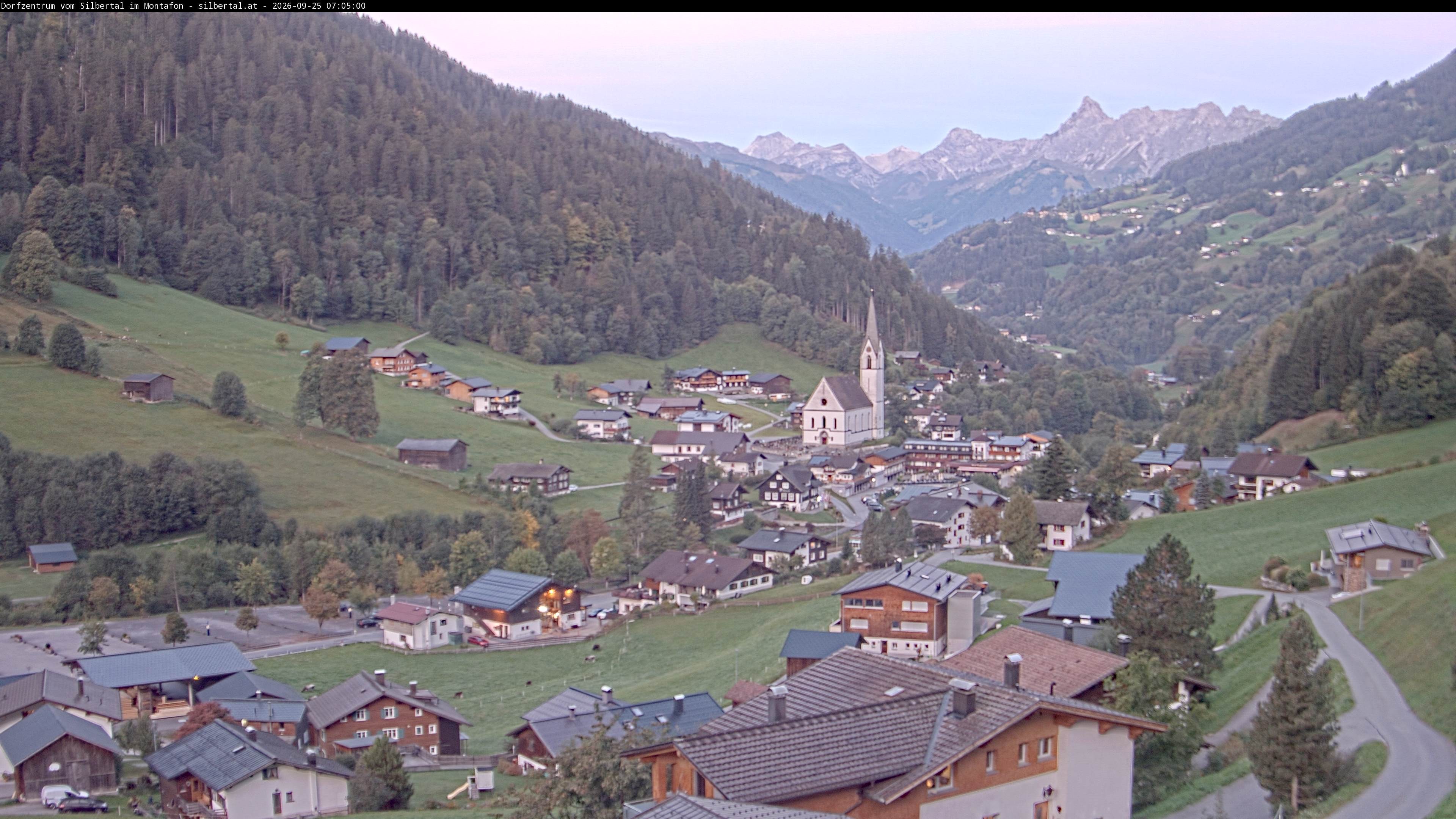 Archiv Foto Webcam Blick auf Silbertal, Vorarlberg
