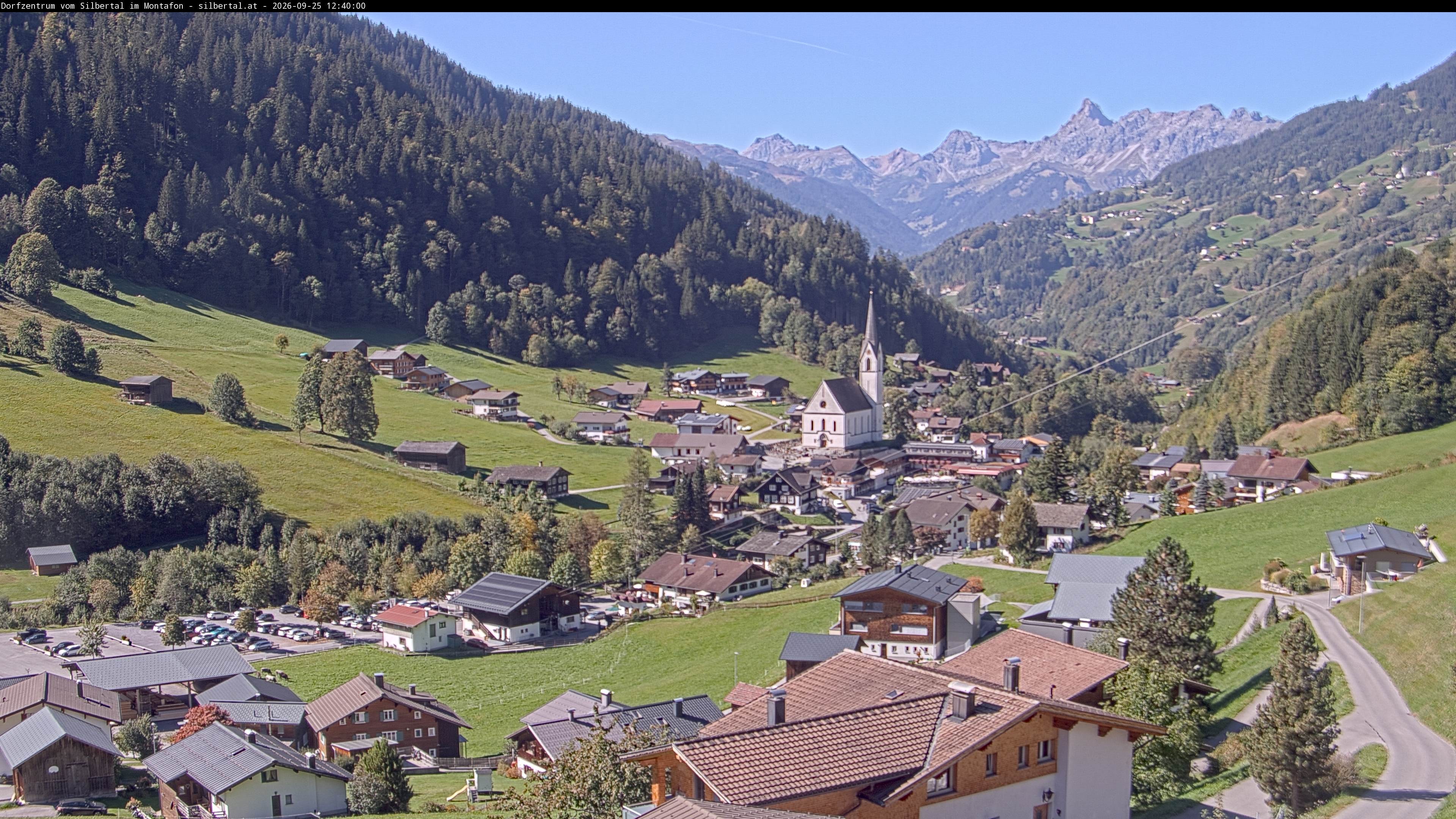 Archiv Foto Webcam Blick auf Silbertal, Vorarlberg