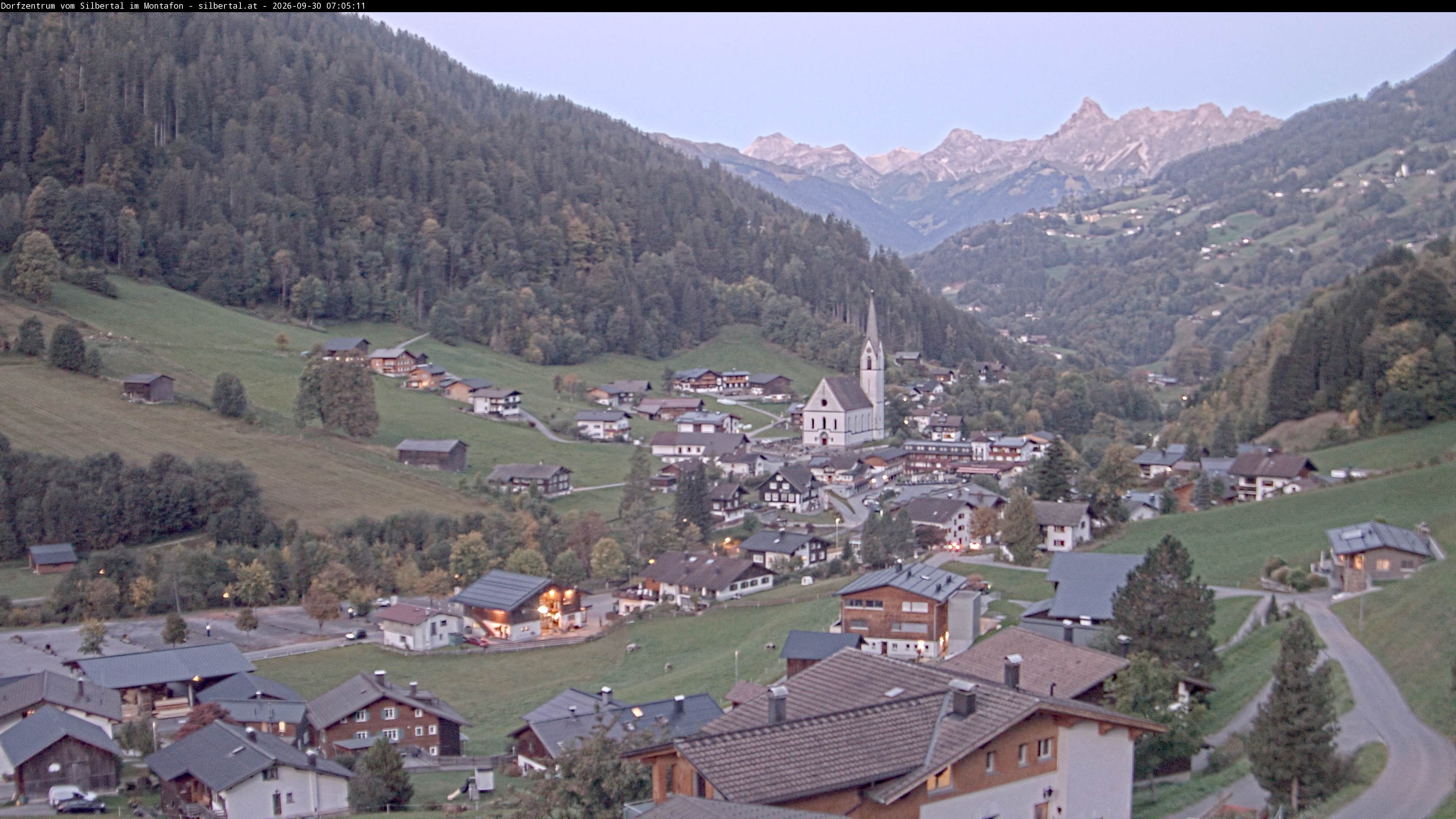 Archiv Foto Webcam Blick auf Silbertal, Vorarlberg