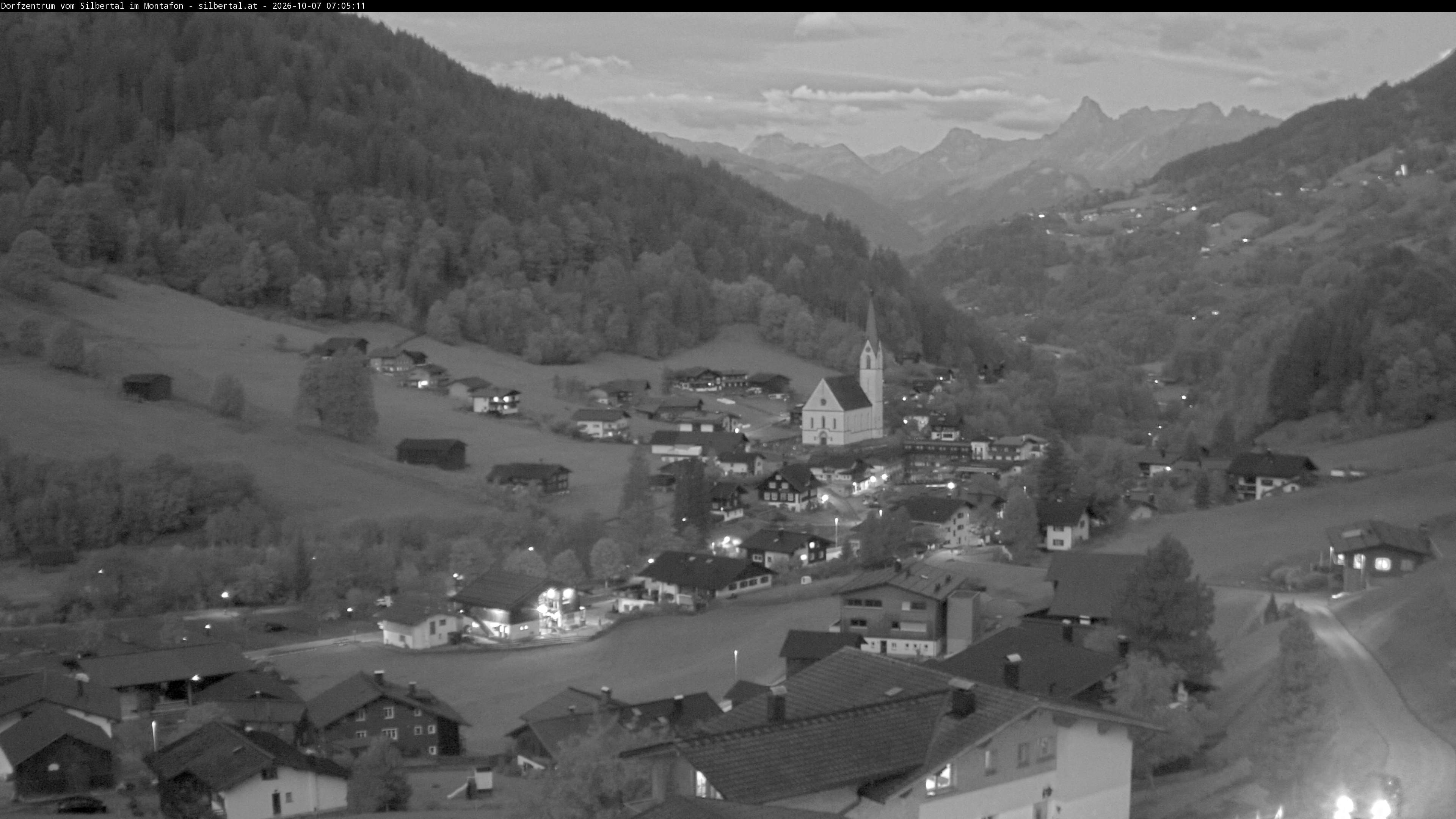 Archiv Foto Webcam Blick auf Silbertal, Vorarlberg