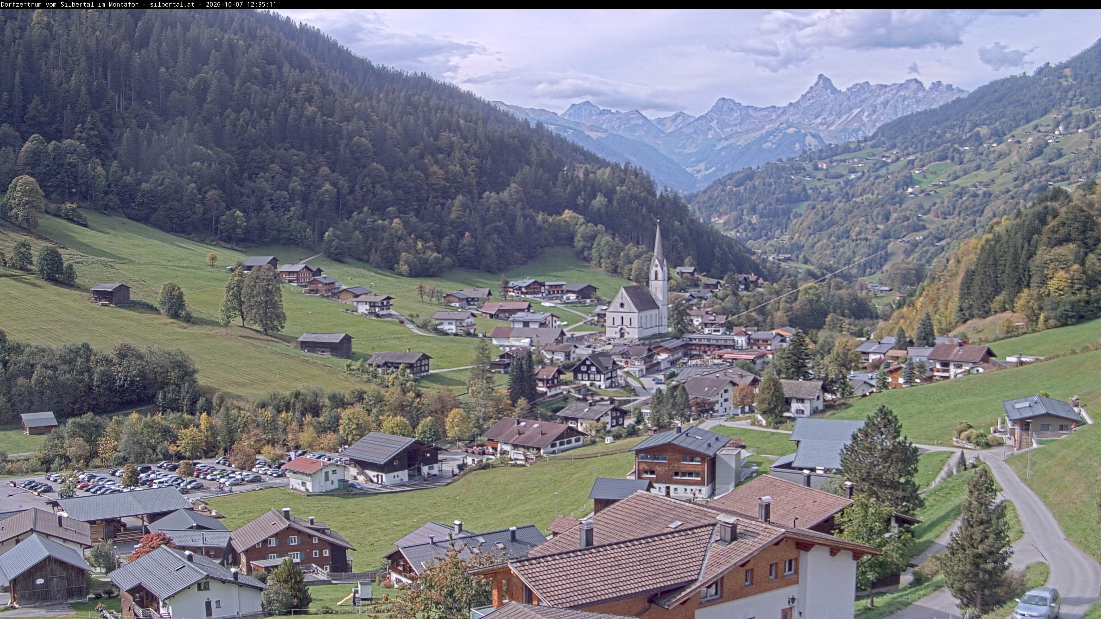 Archiv Foto Webcam Blick auf Silbertal, Vorarlberg