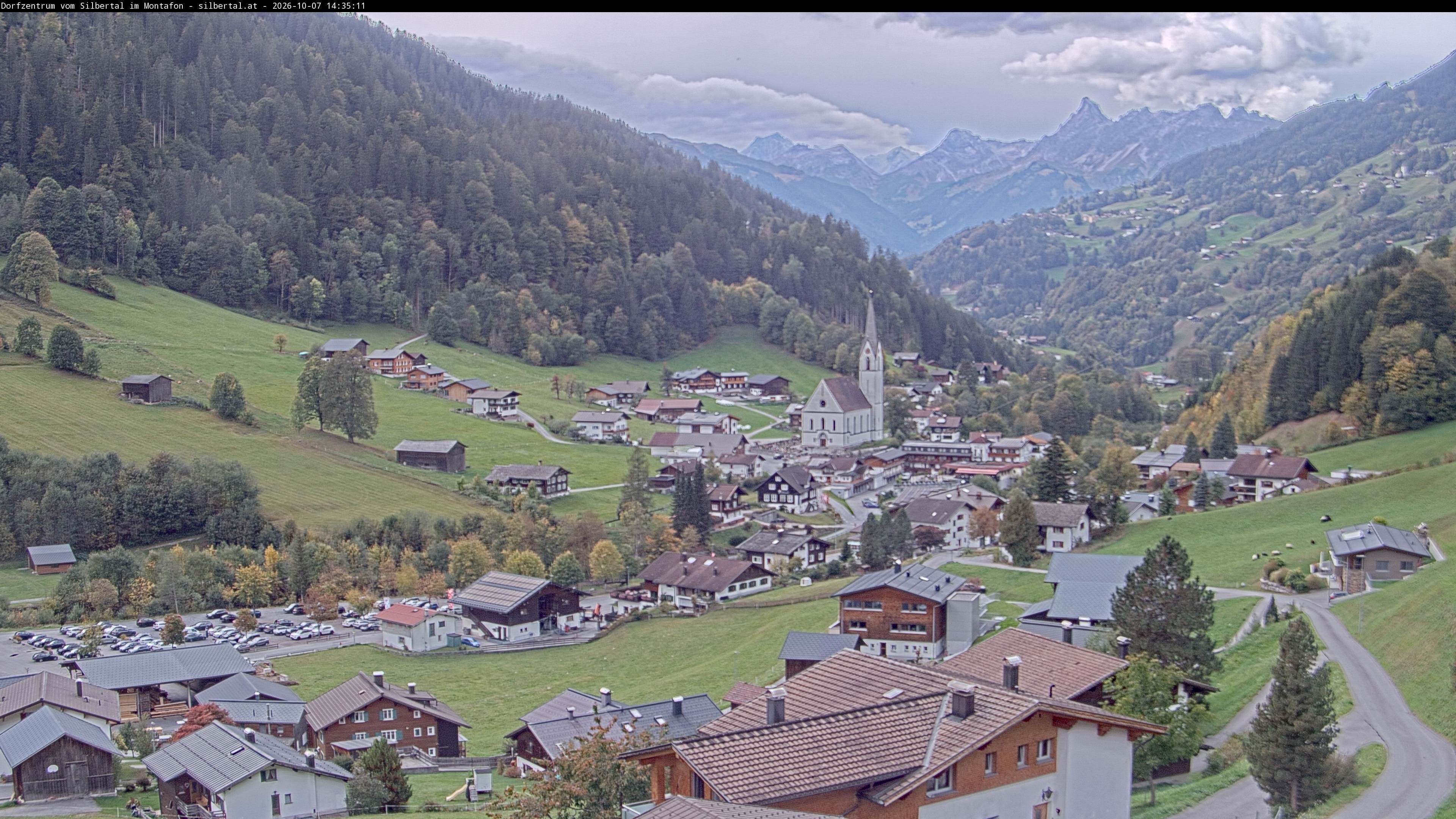 Archiv Foto Webcam Blick auf Silbertal, Vorarlberg