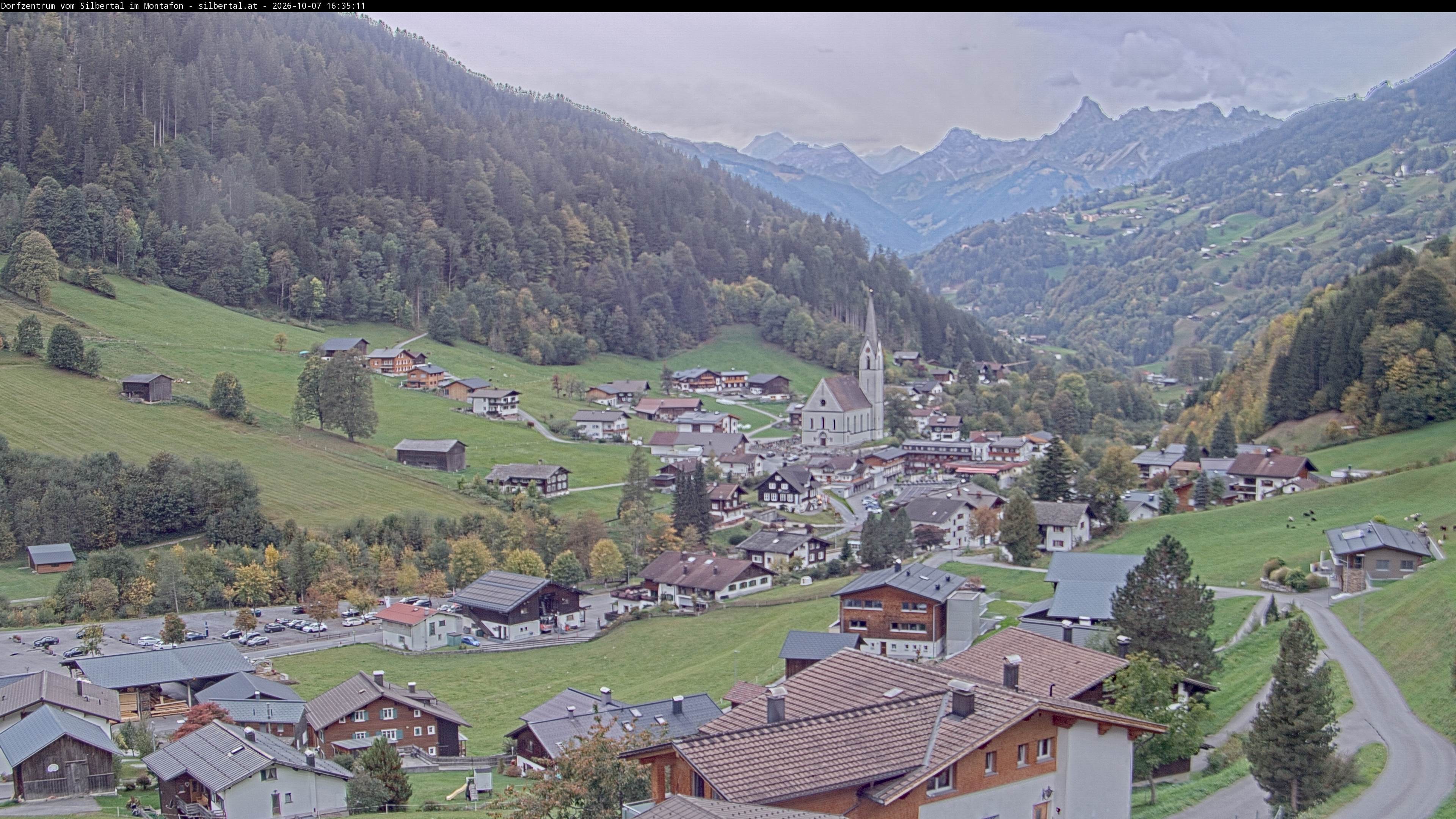Archiv Foto Webcam Blick auf Silbertal, Vorarlberg