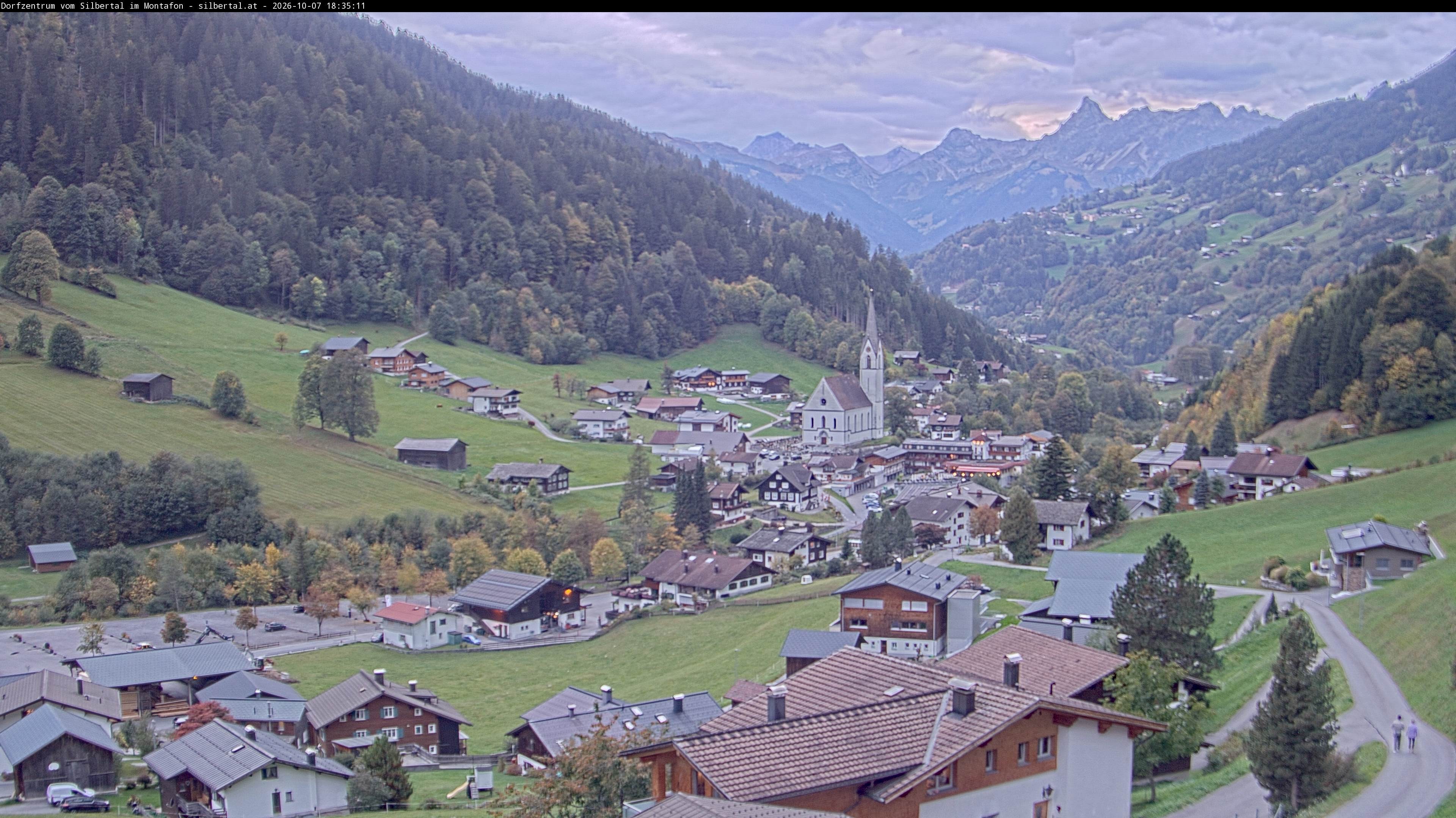 Archiv Foto Webcam Blick auf Silbertal, Vorarlberg