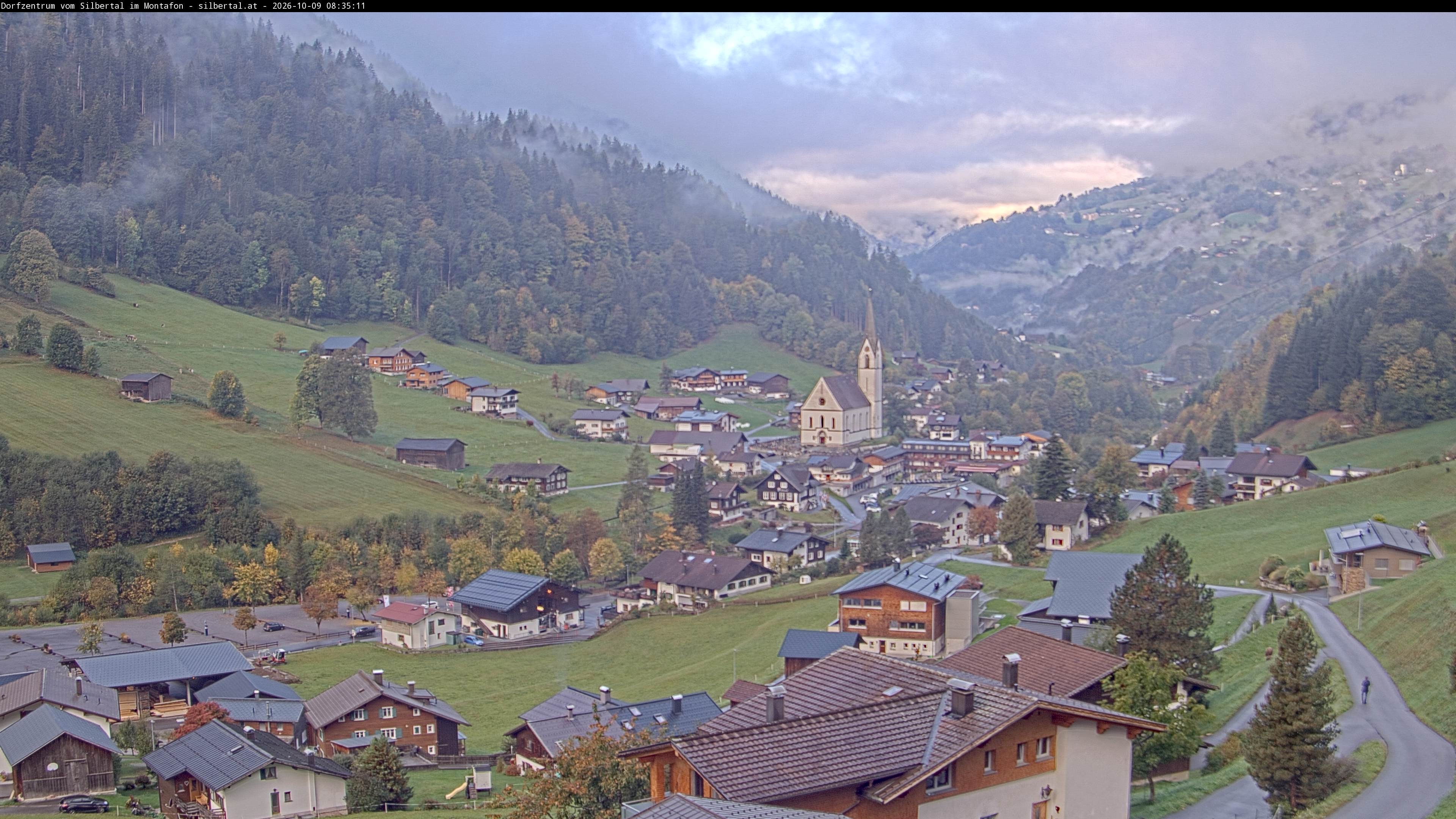 Archiv Foto Webcam Blick auf Silbertal, Vorarlberg