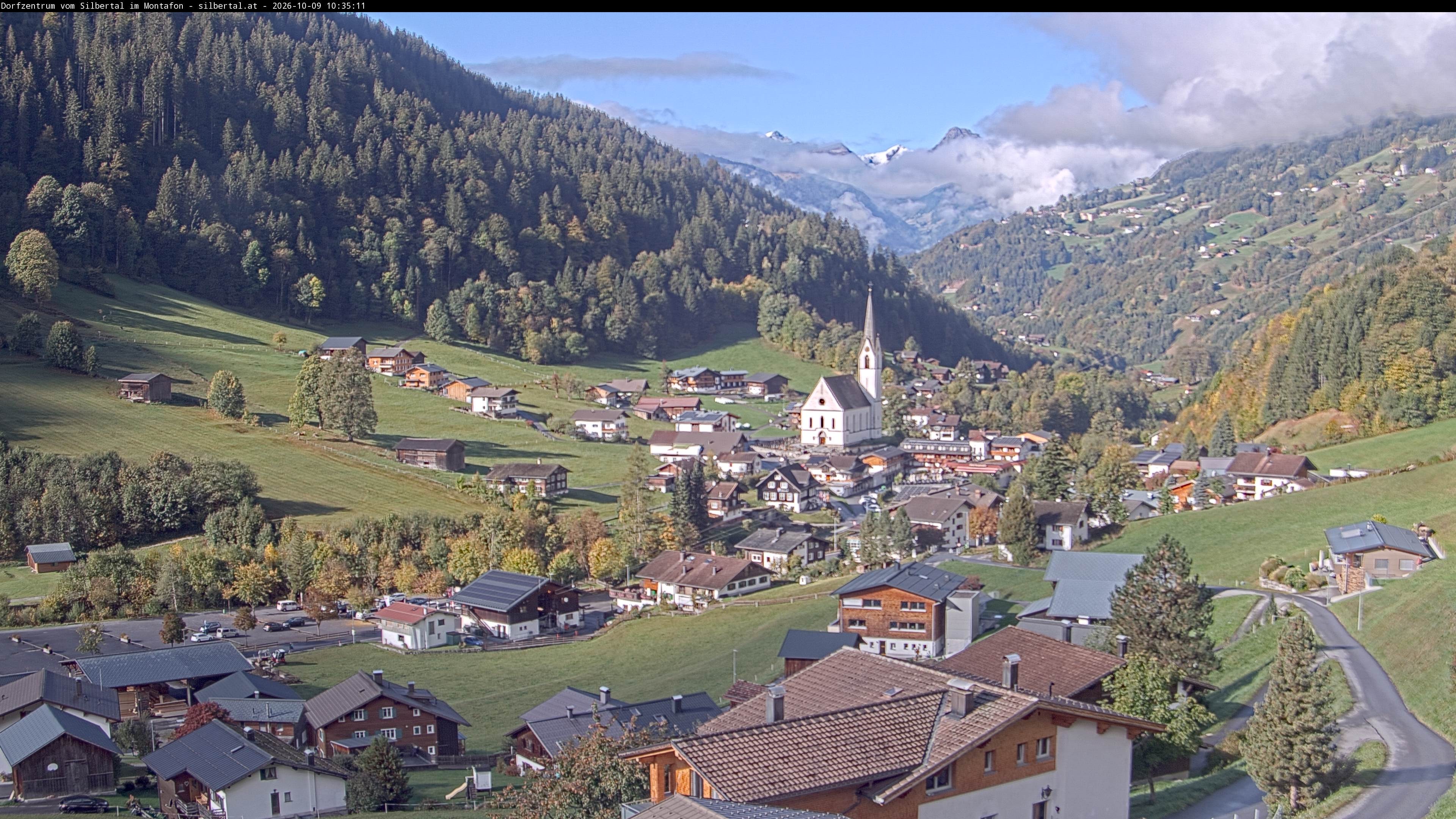 Archiv Foto Webcam Blick auf Silbertal, Vorarlberg