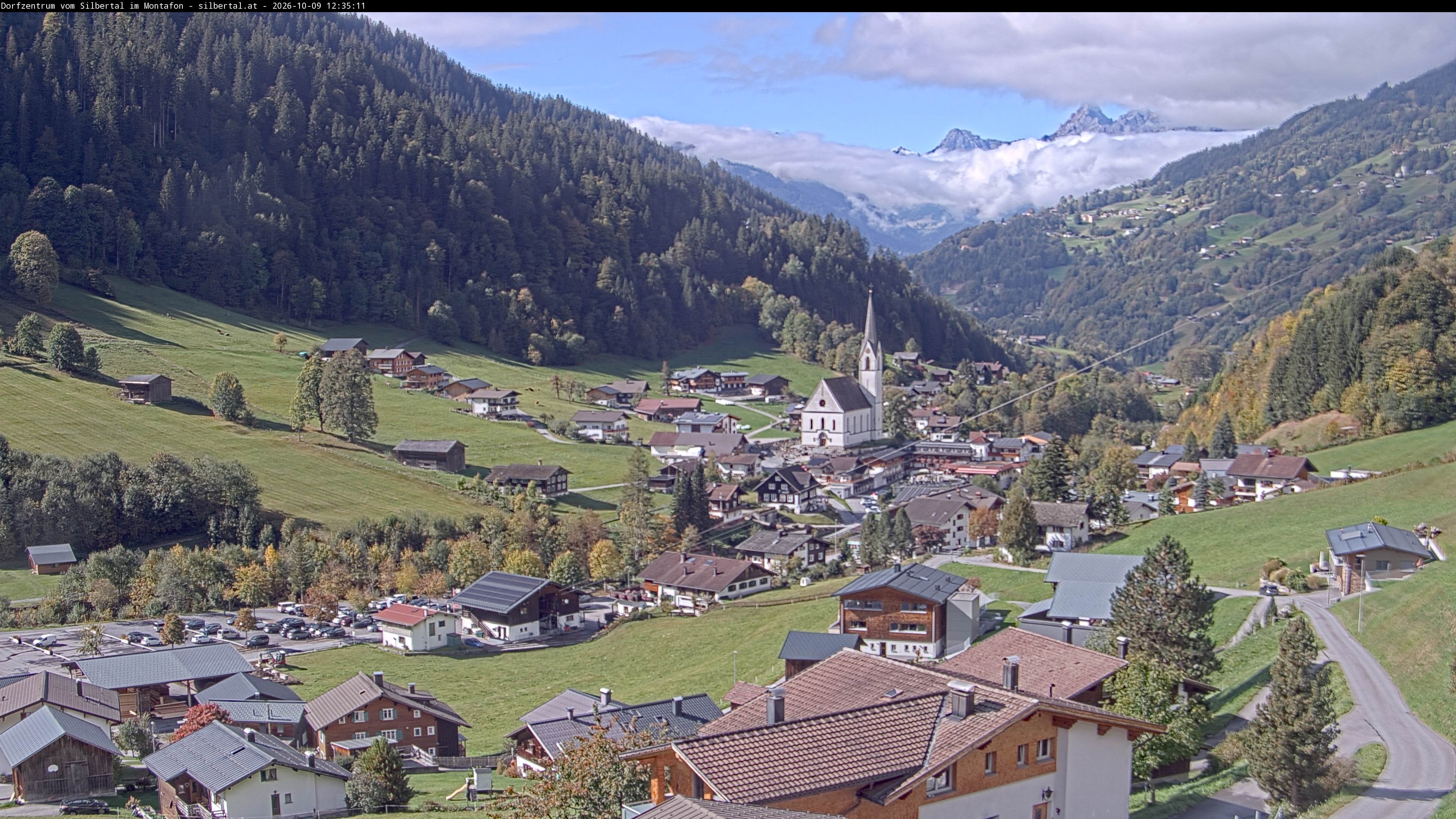 Archiv Foto Webcam Blick auf Silbertal, Vorarlberg