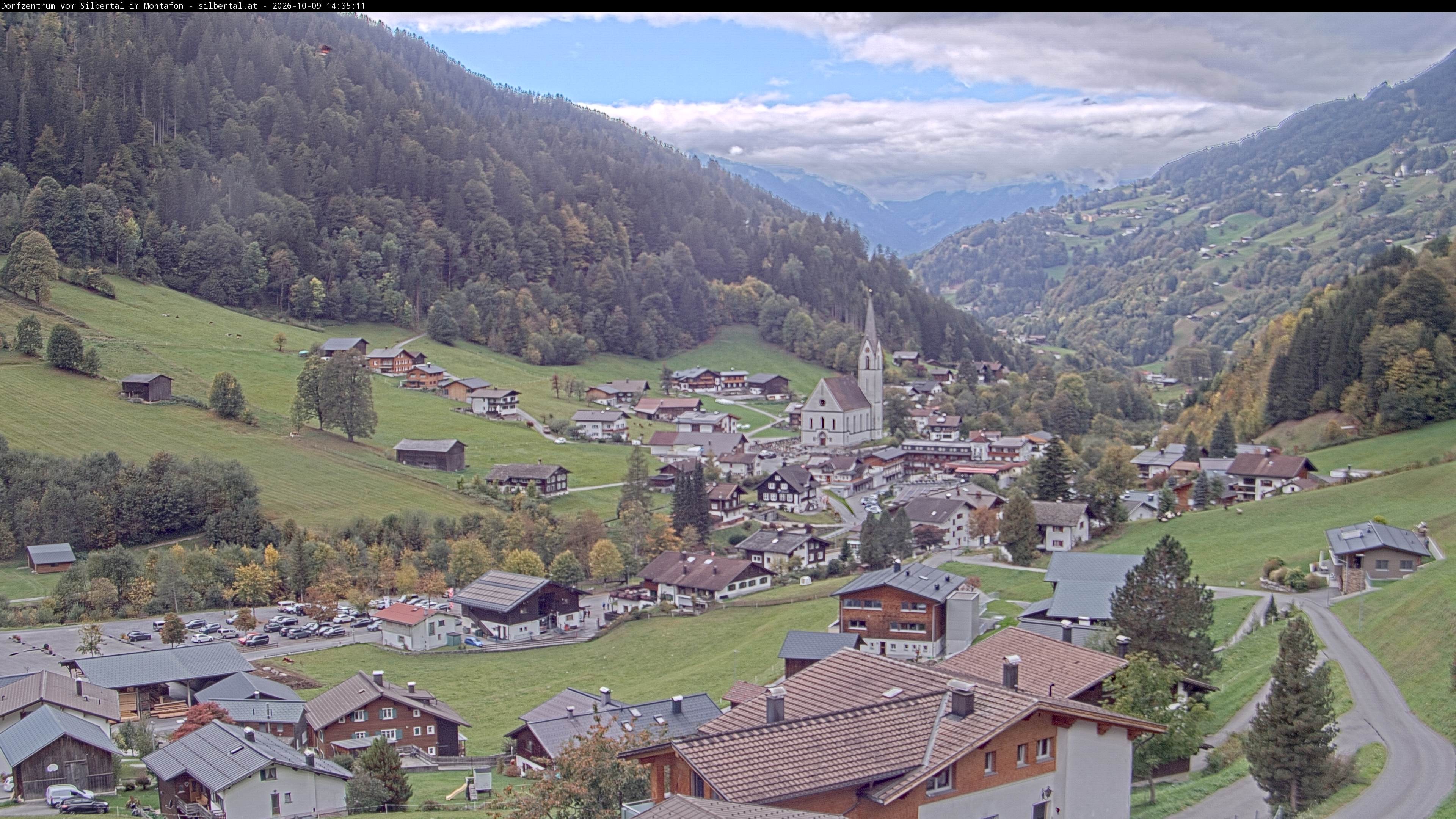 Archiv Foto Webcam Blick auf Silbertal, Vorarlberg