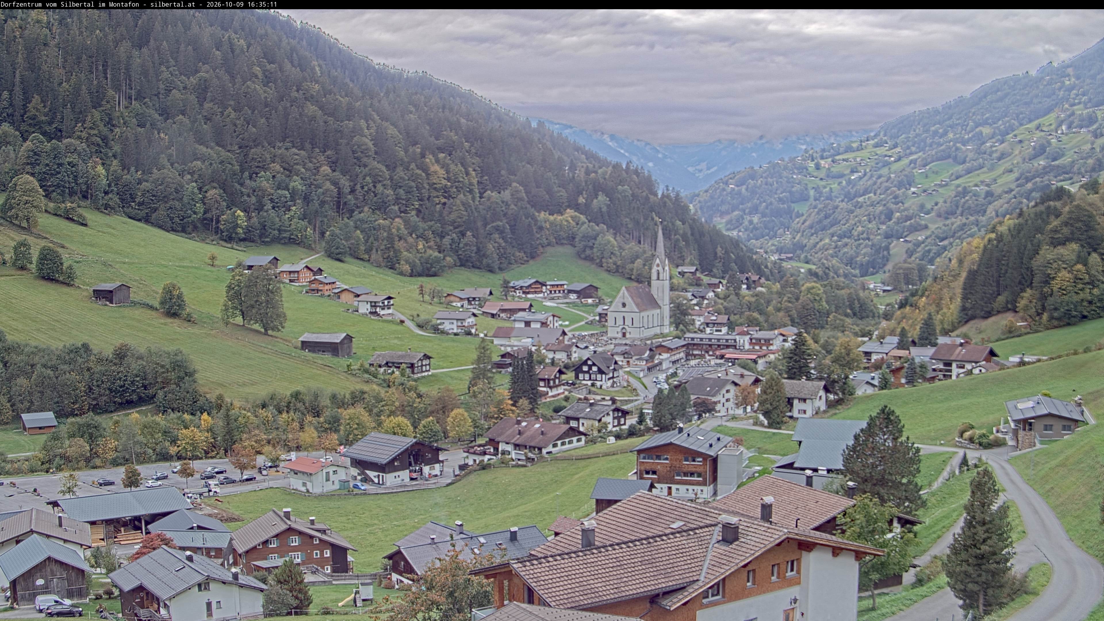 Archiv Foto Webcam Blick auf Silbertal, Vorarlberg