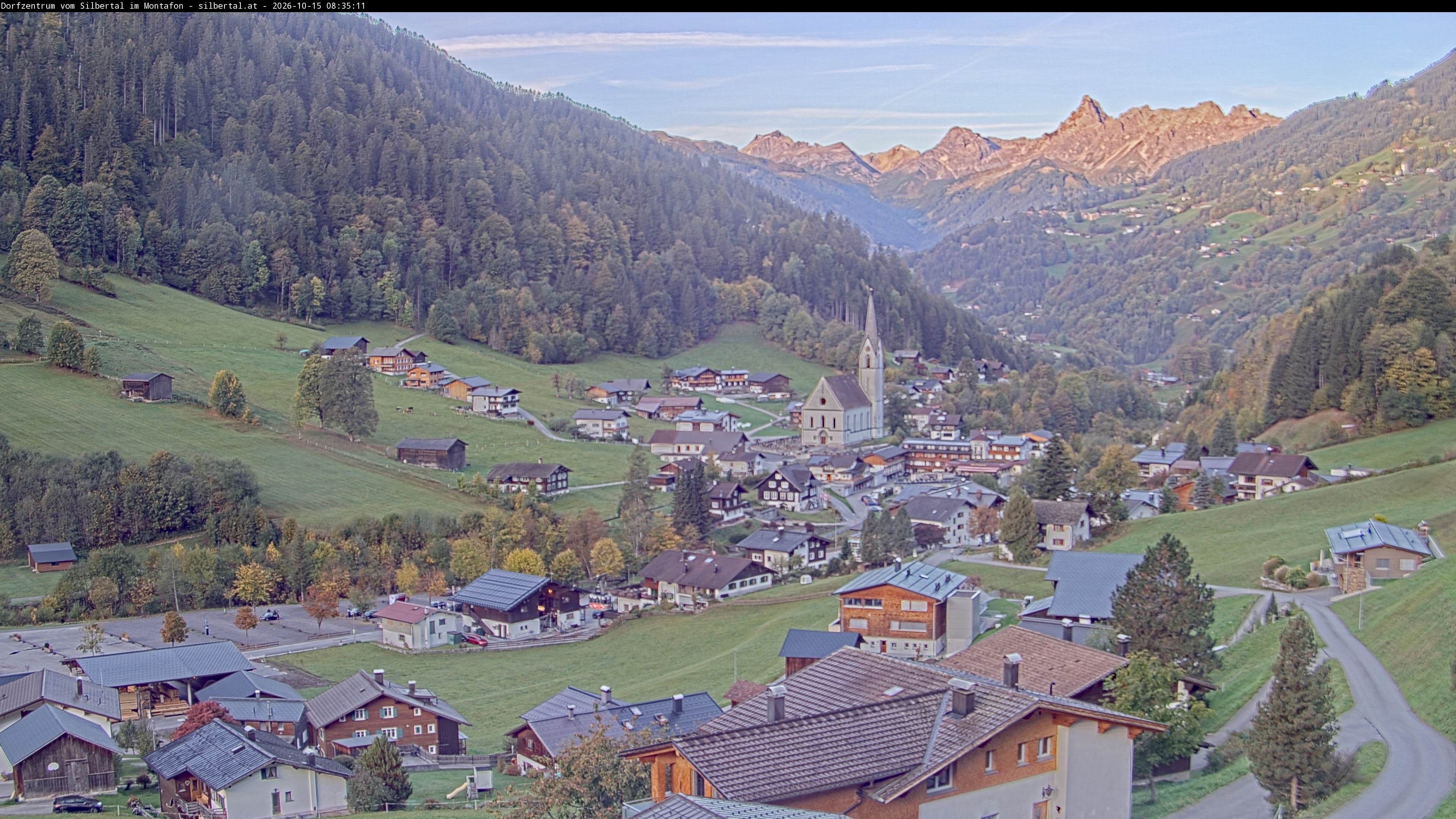 Archiv Foto Webcam Blick auf Silbertal, Vorarlberg