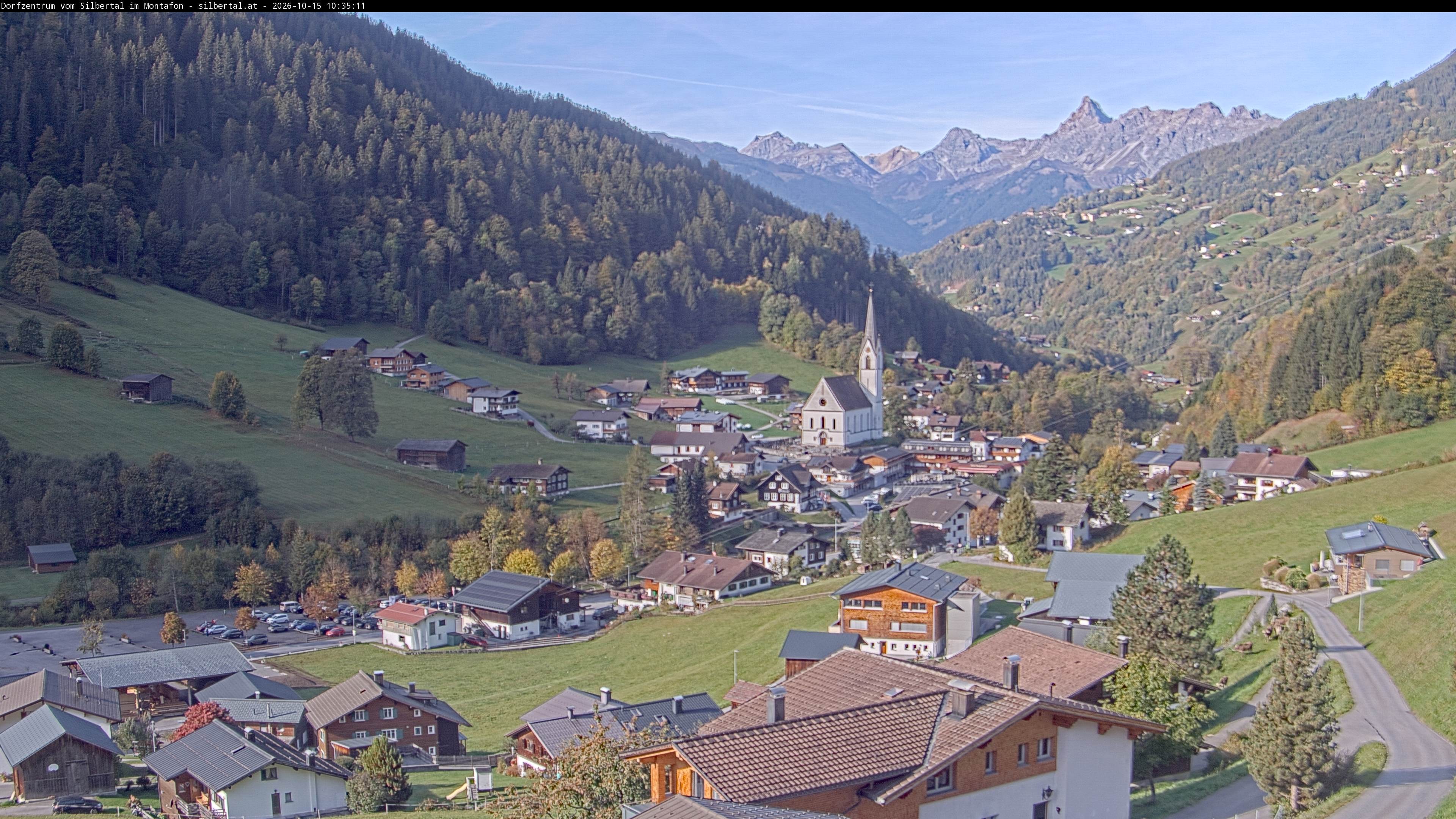Archiv Foto Webcam Blick auf Silbertal, Vorarlberg