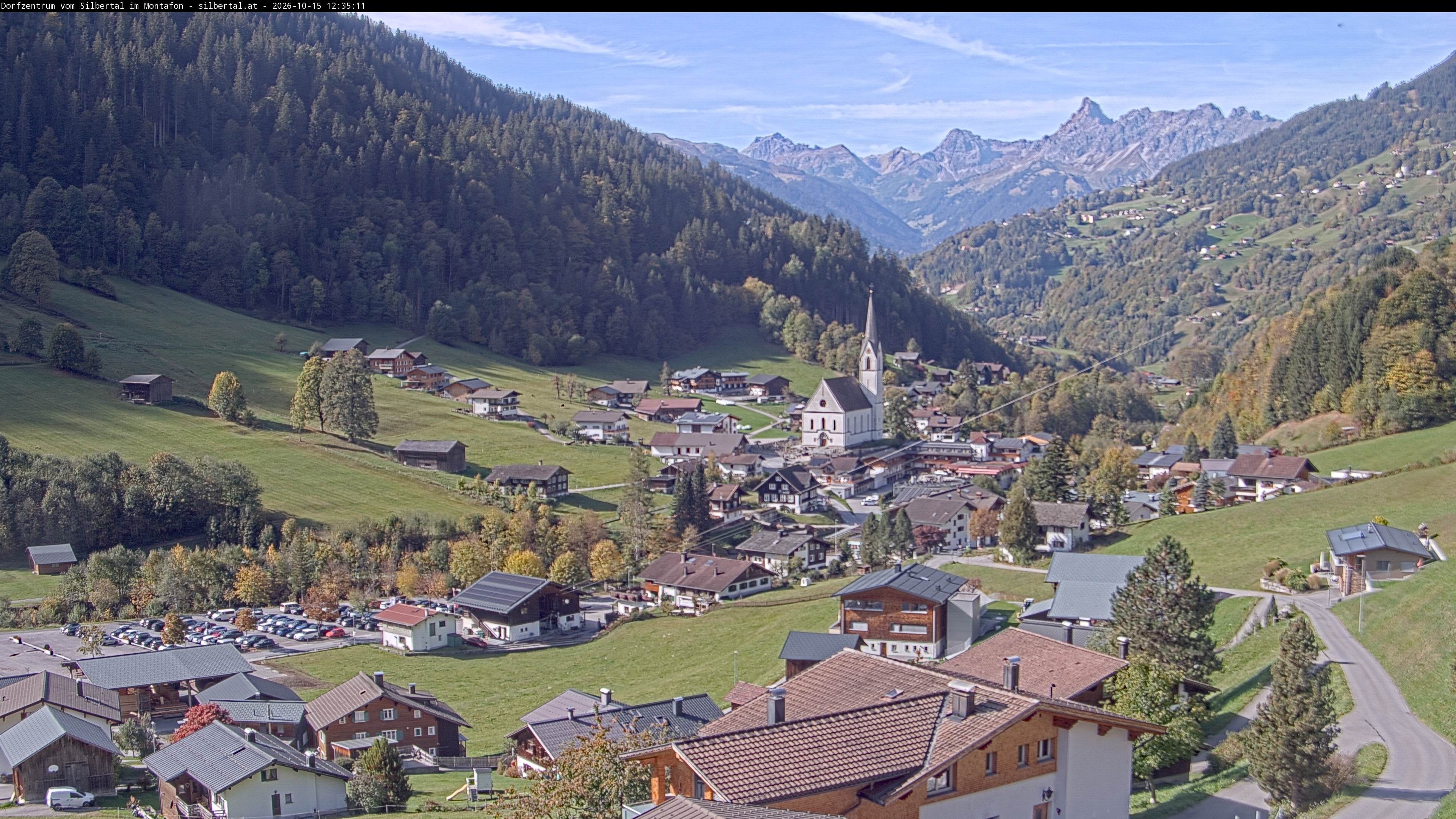 Archiv Foto Webcam Blick auf Silbertal, Vorarlberg