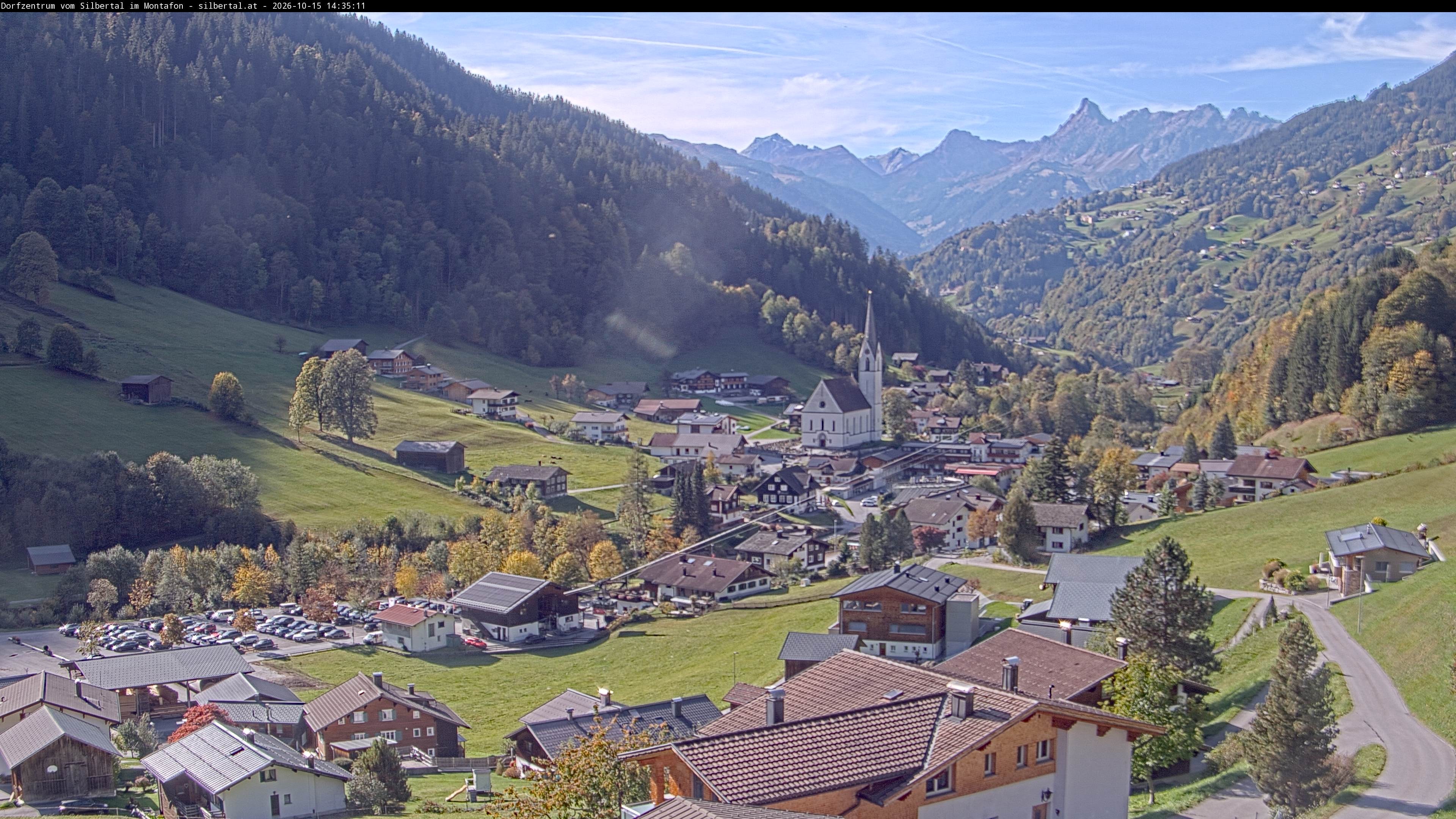 Archiv Foto Webcam Blick auf Silbertal, Vorarlberg