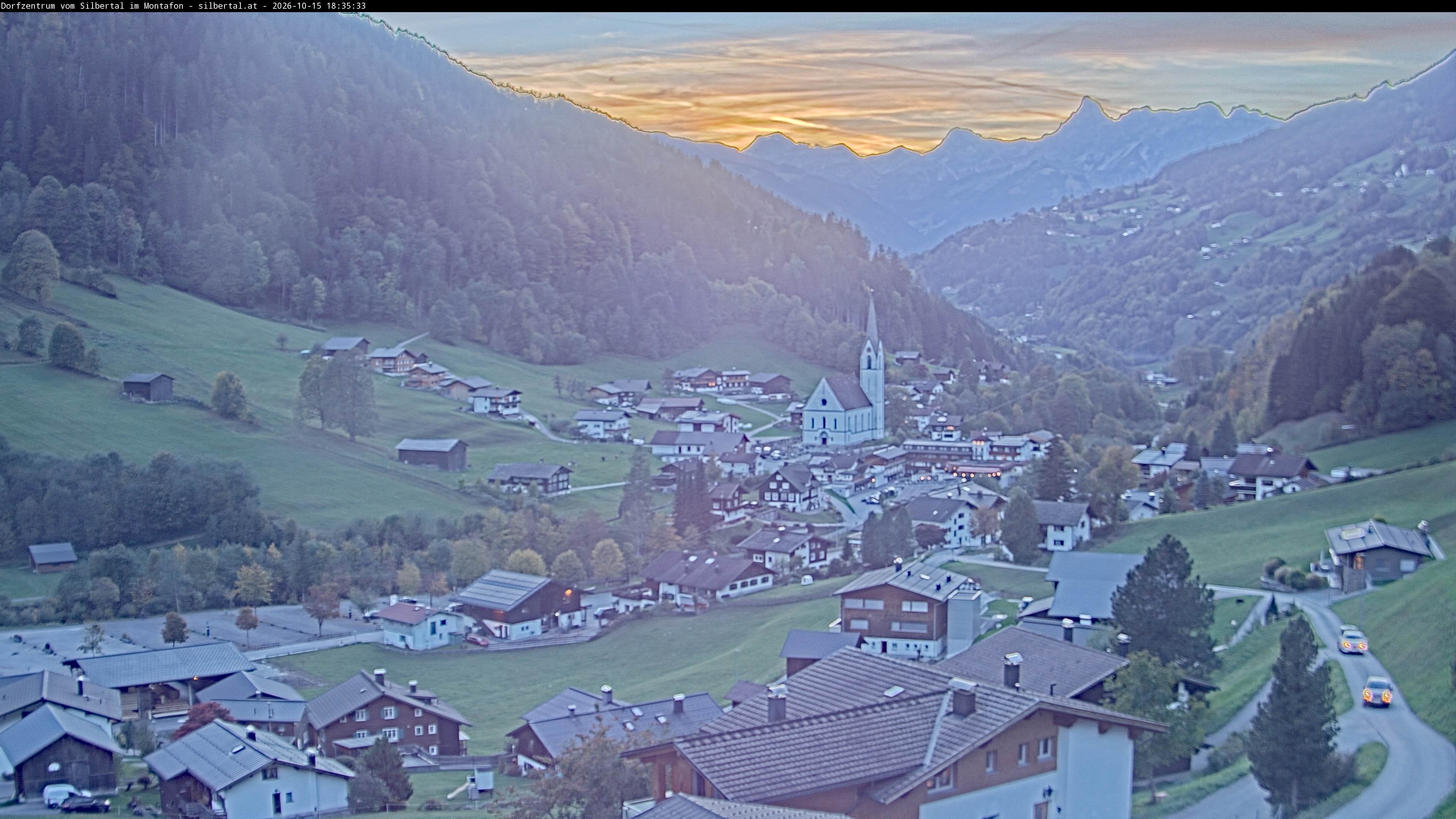 Archiv Foto Webcam Blick auf Silbertal, Vorarlberg