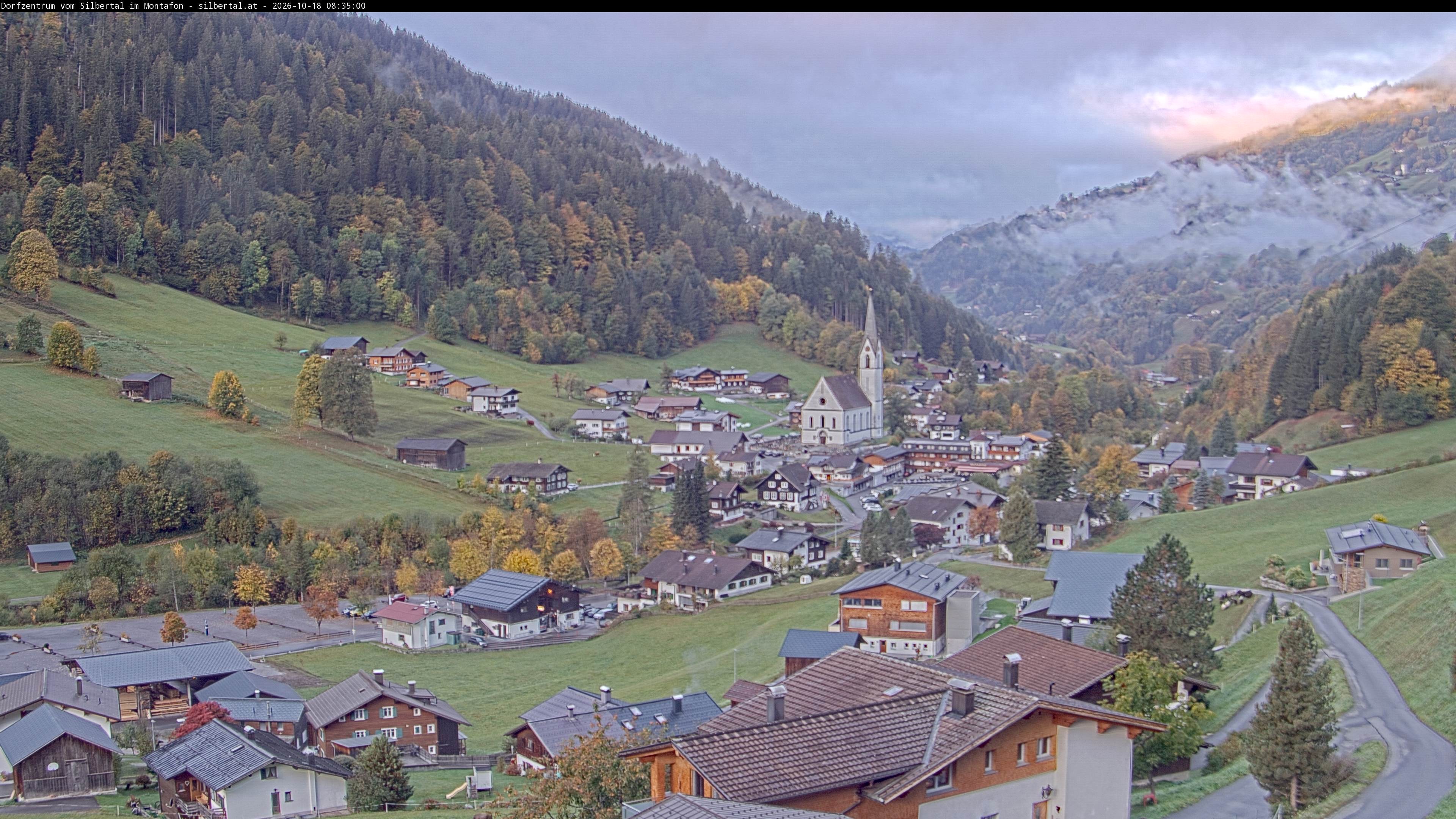 Archiv Foto Webcam Blick auf Silbertal, Vorarlberg