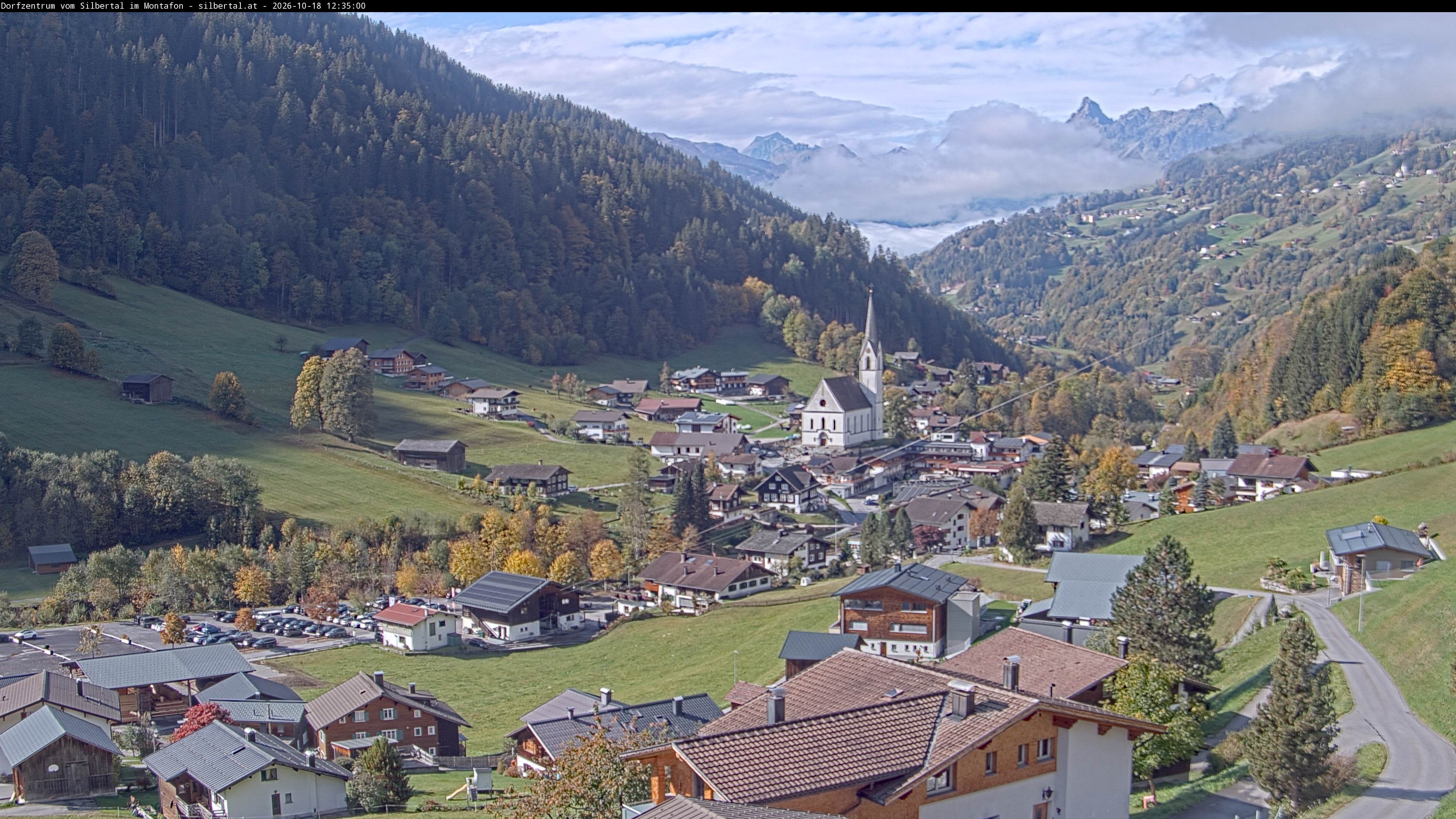 Archiv Foto Webcam Blick auf Silbertal, Vorarlberg