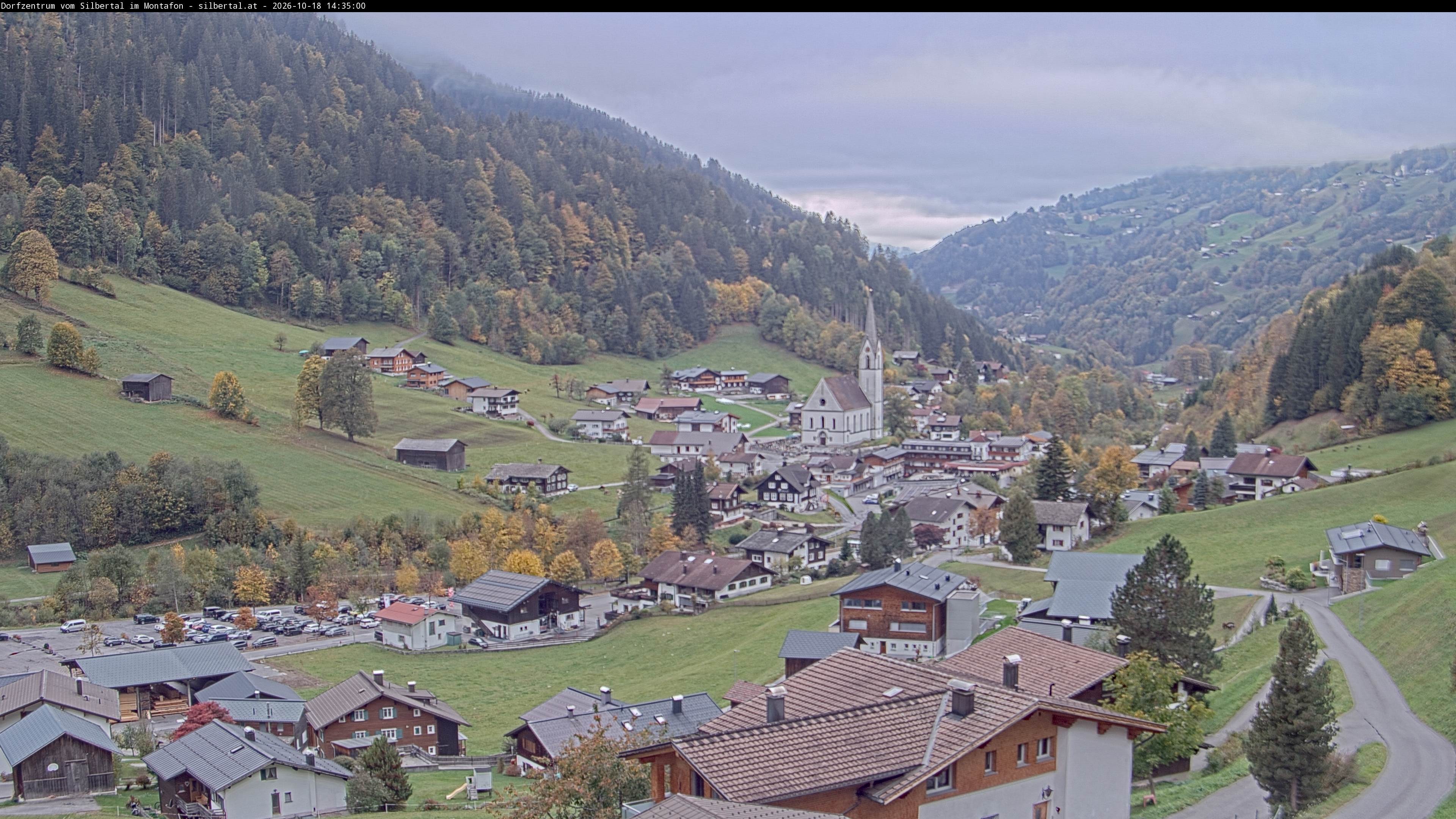 Archiv Foto Webcam Blick auf Silbertal, Vorarlberg