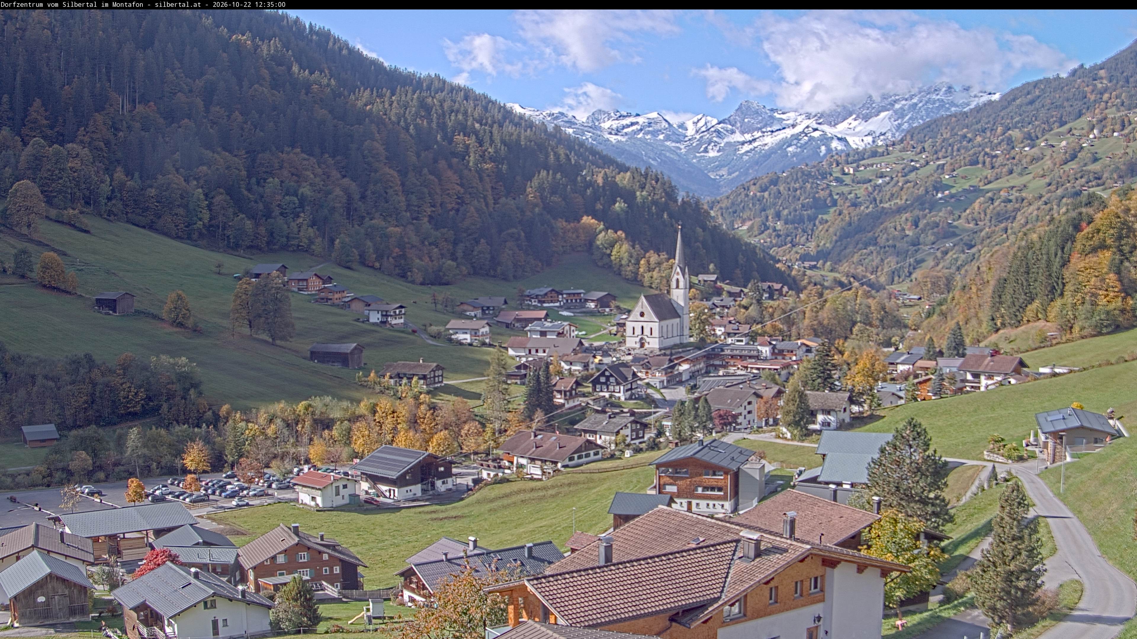 Archiv Foto Webcam Blick auf Silbertal, Vorarlberg