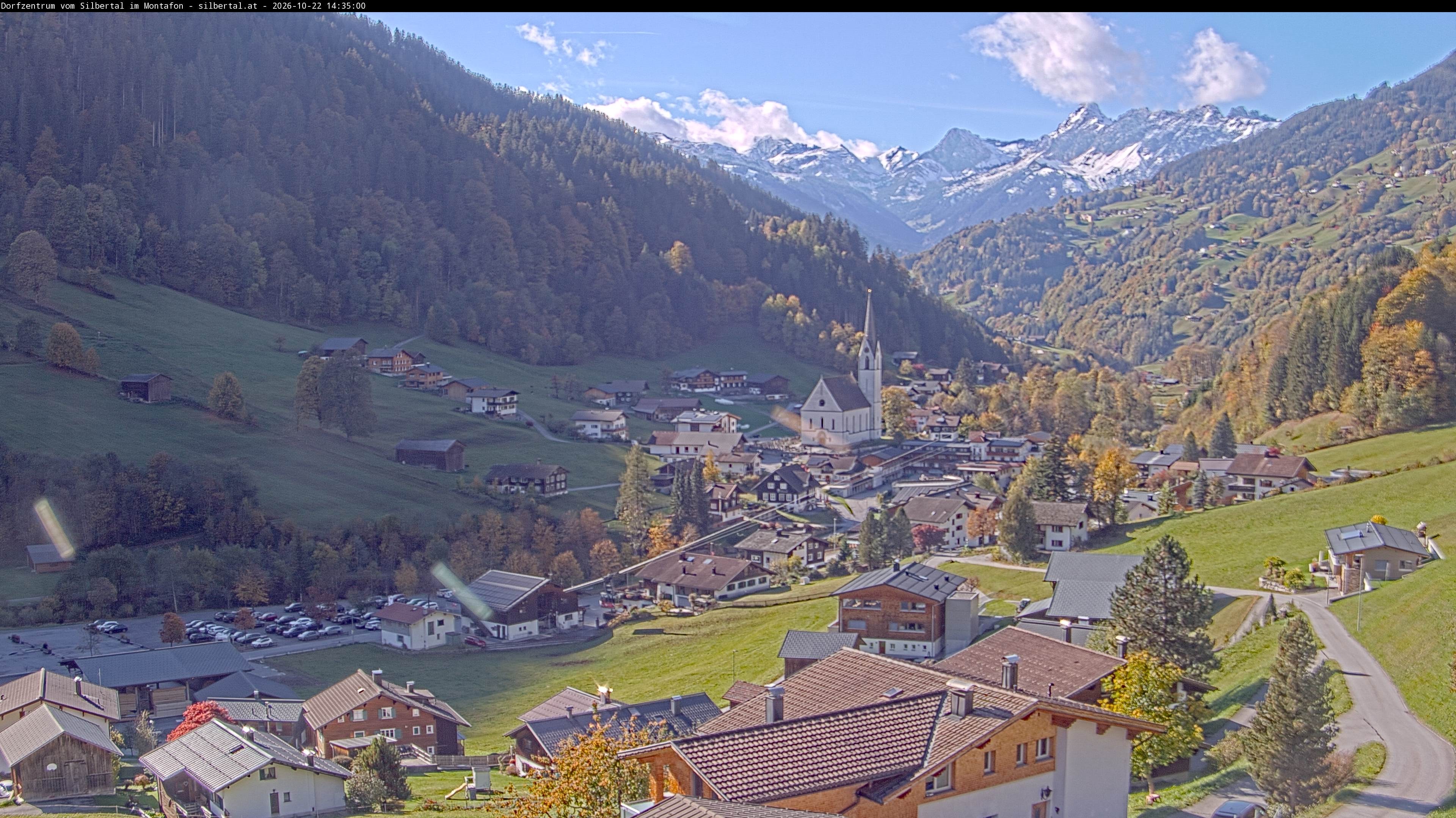 Archiv Foto Webcam Blick auf Silbertal, Vorarlberg