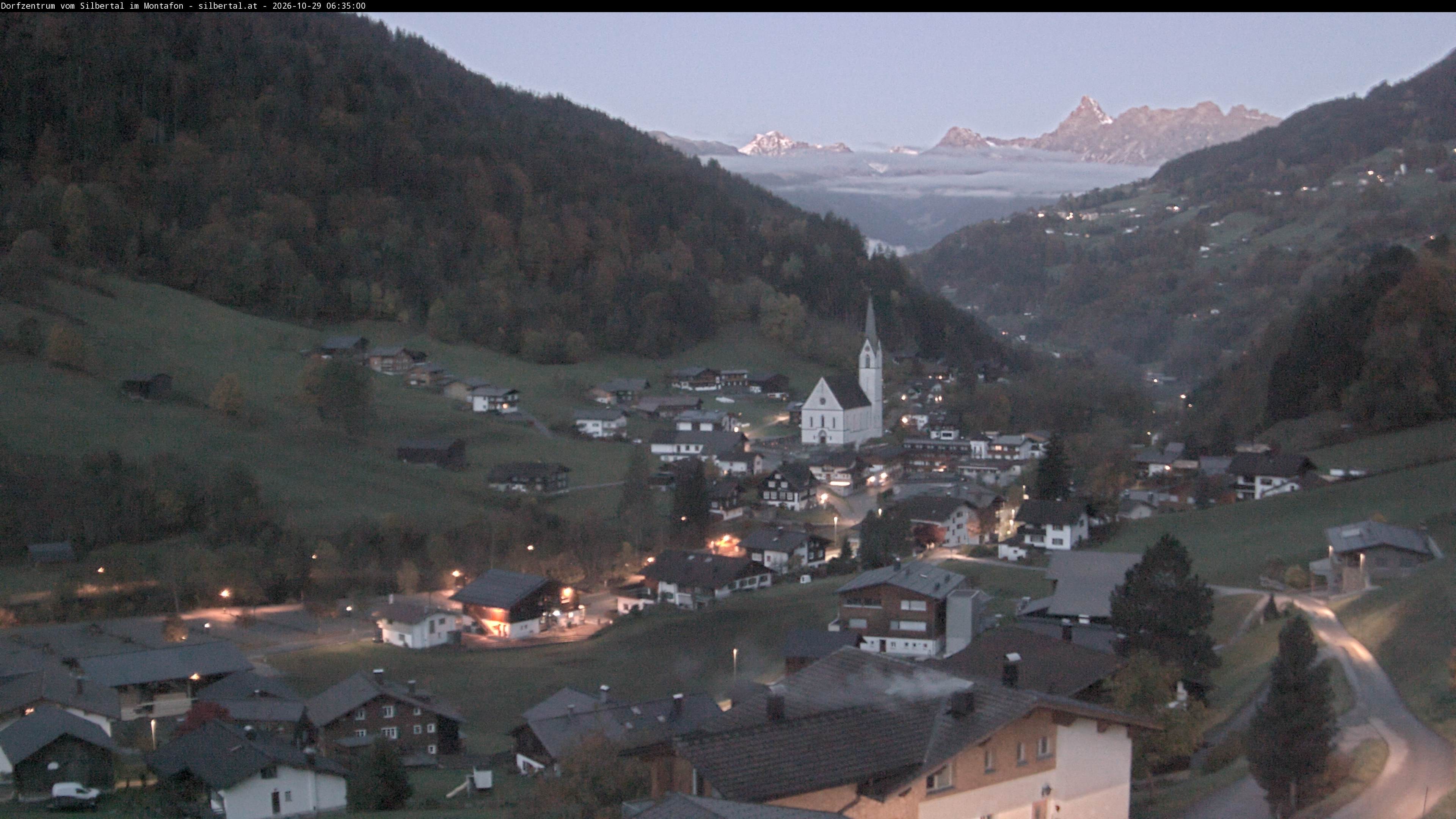 Archiv Foto Webcam Blick auf Silbertal, Vorarlberg