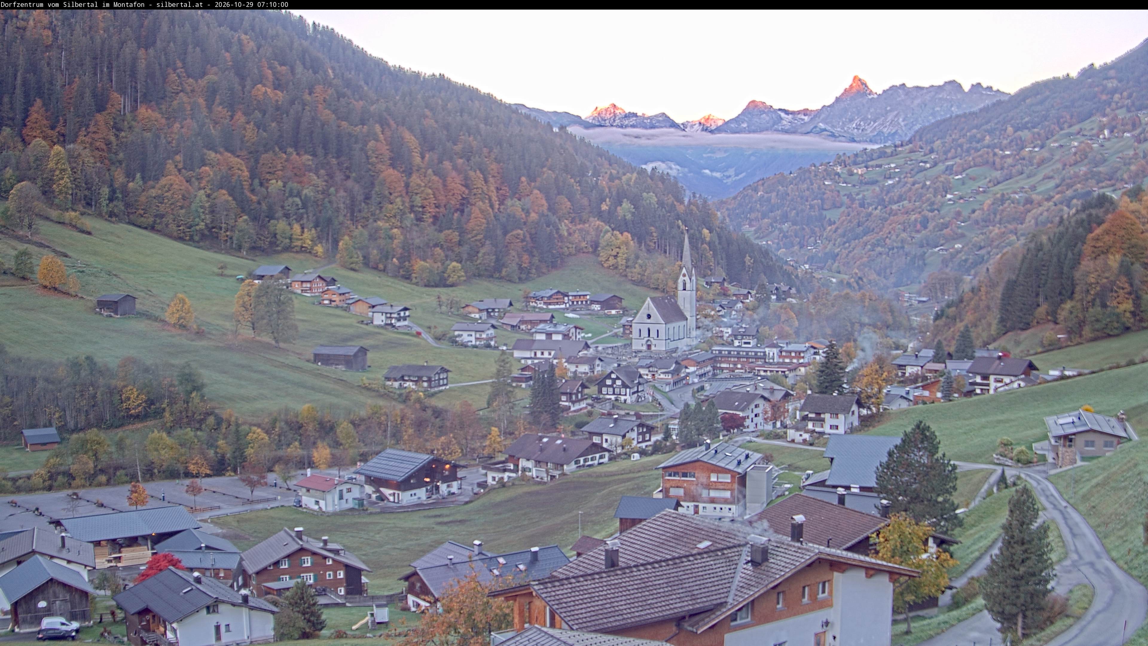 Archiv Foto Webcam Blick auf Silbertal, Vorarlberg