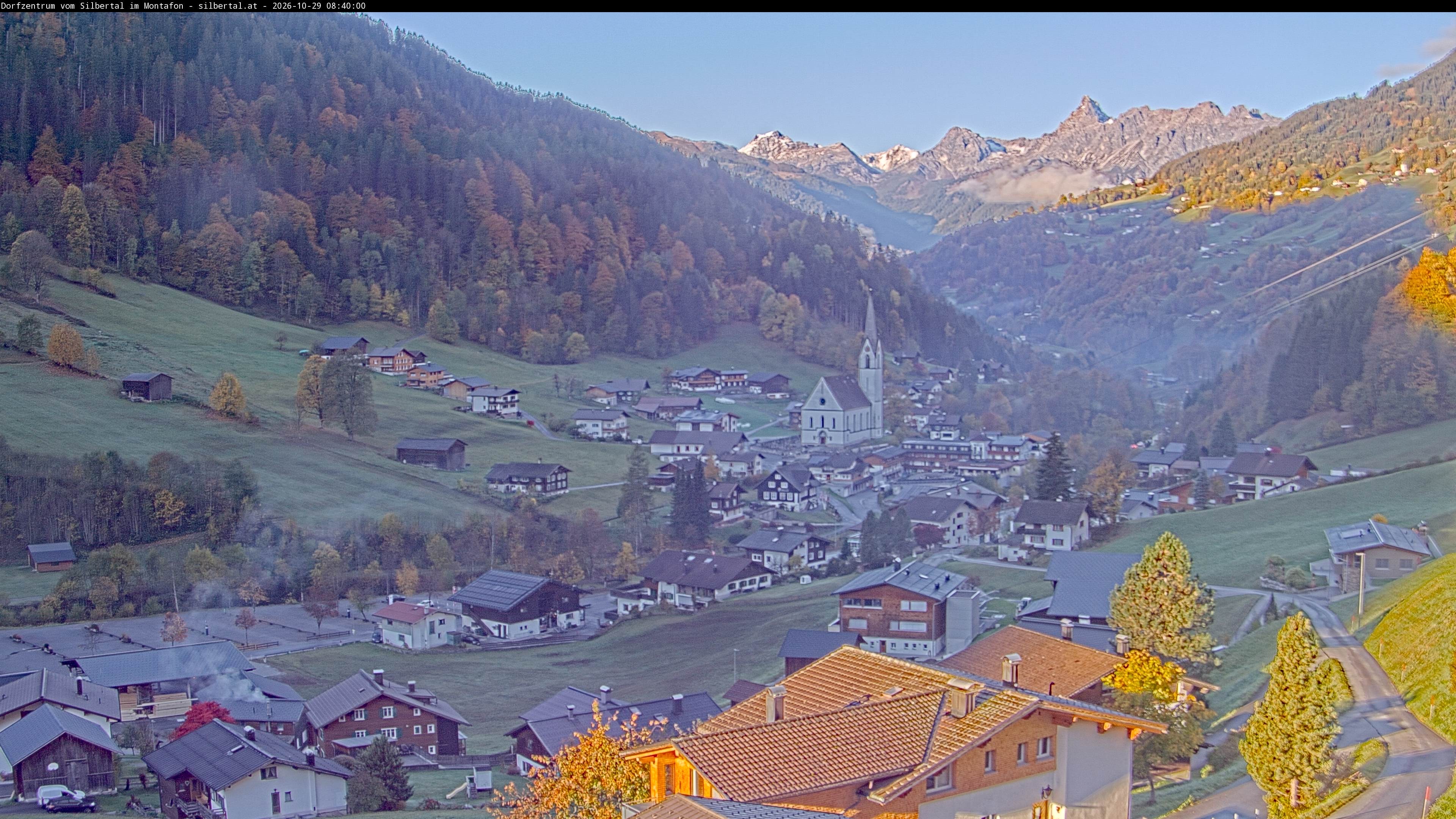 Archiv Foto Webcam Blick auf Silbertal, Vorarlberg