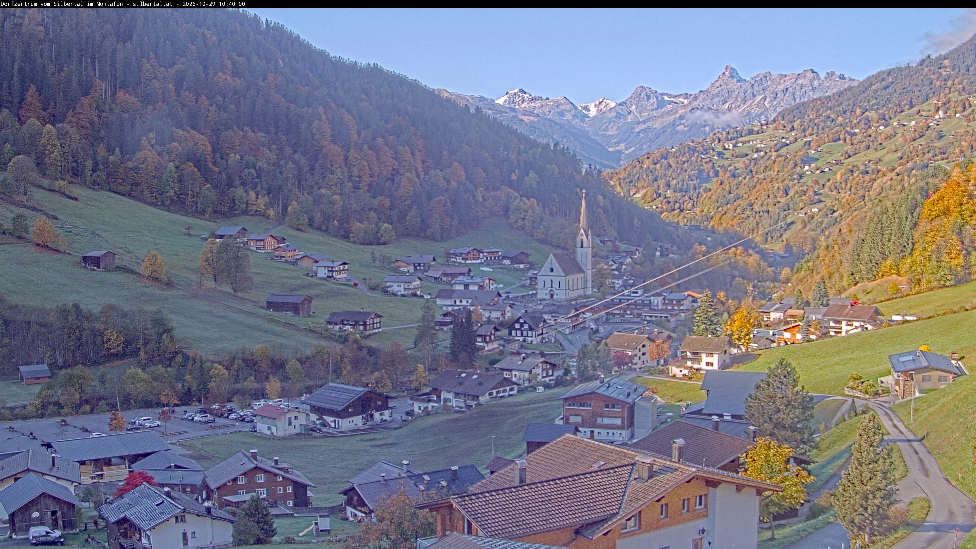 Archiv Foto Webcam Blick auf Silbertal, Vorarlberg