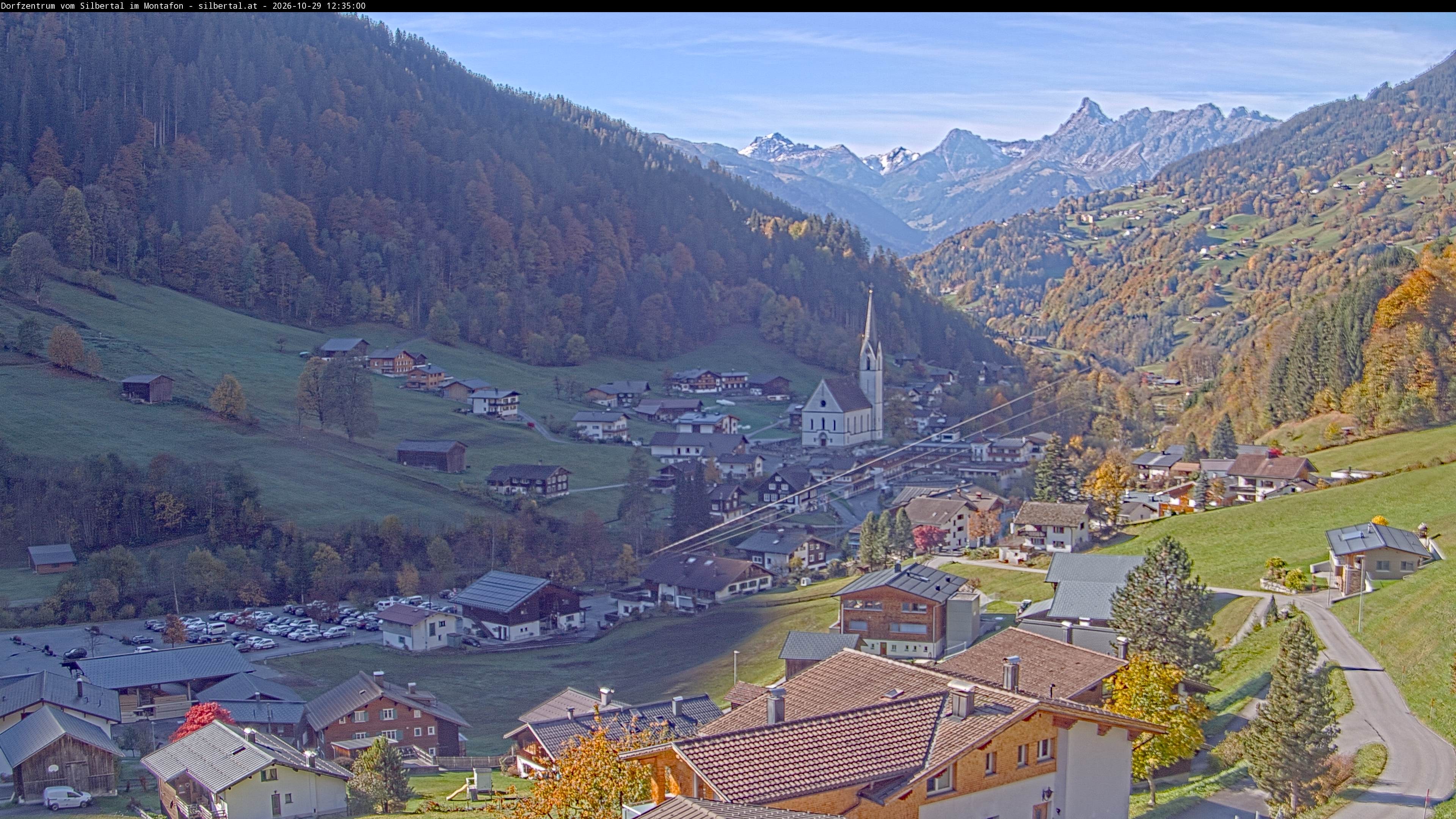 Archiv Foto Webcam Blick auf Silbertal, Vorarlberg