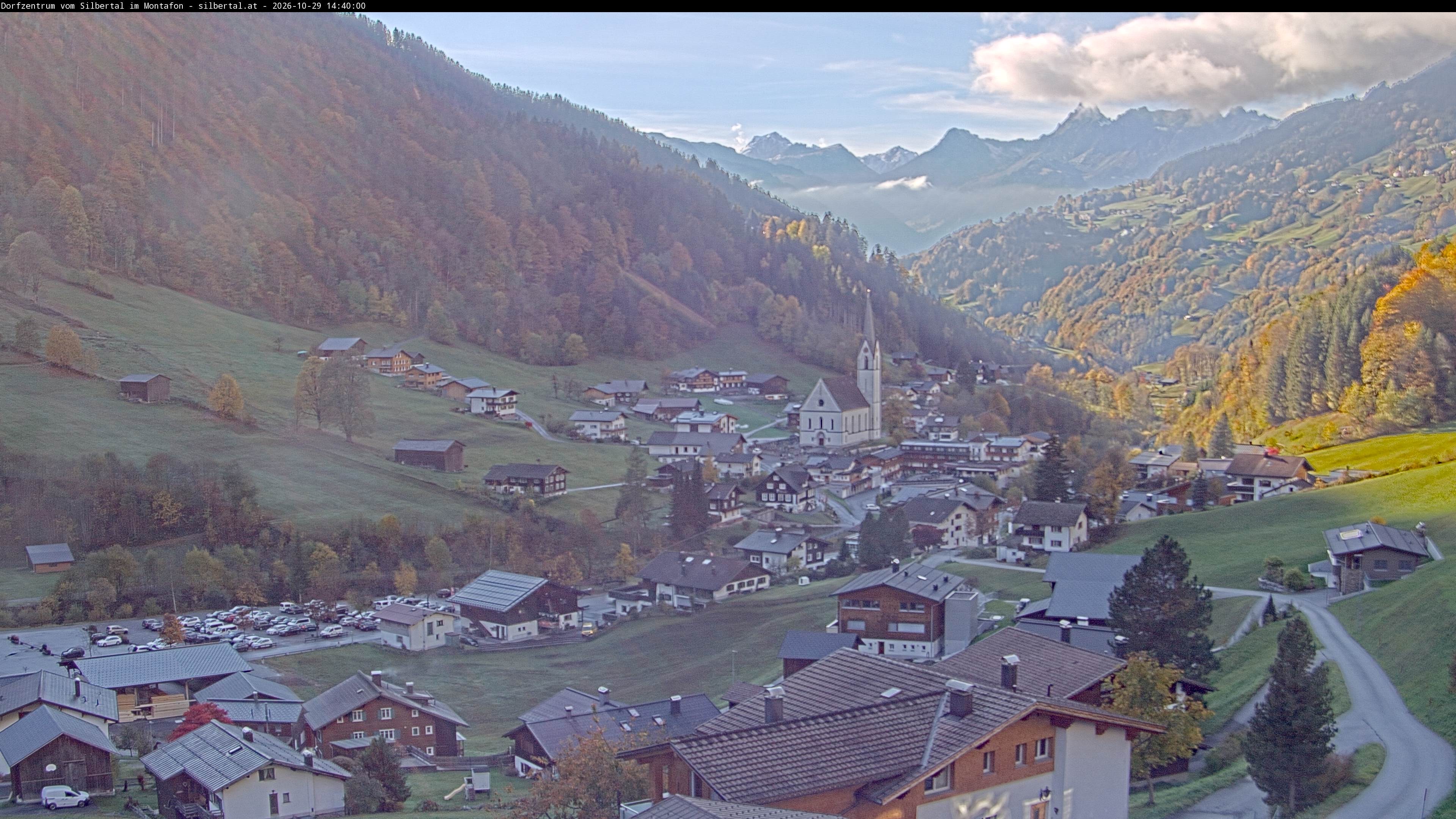 Archiv Foto Webcam Blick auf Silbertal, Vorarlberg