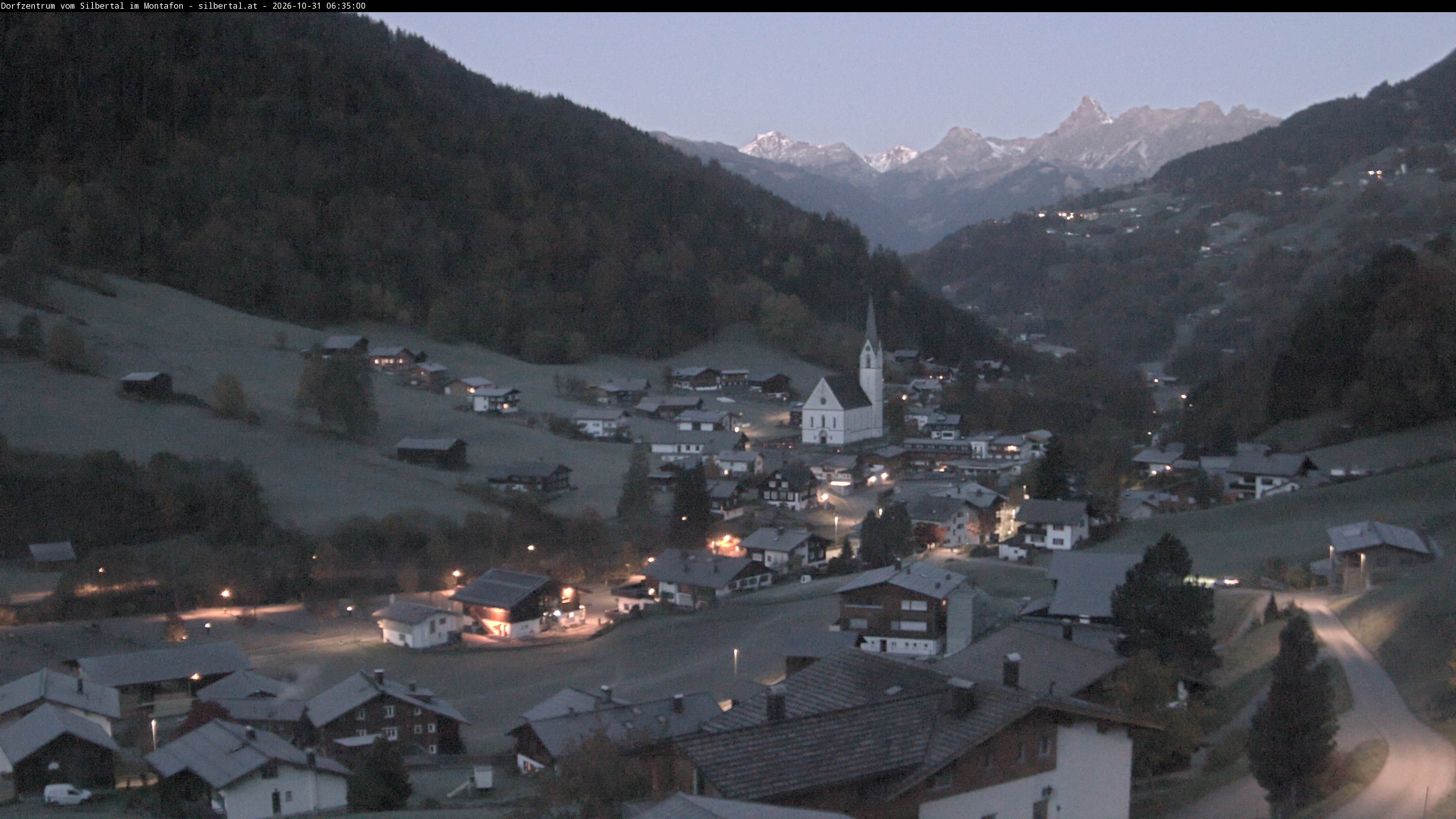 Archiv Foto Webcam Blick auf Silbertal, Vorarlberg