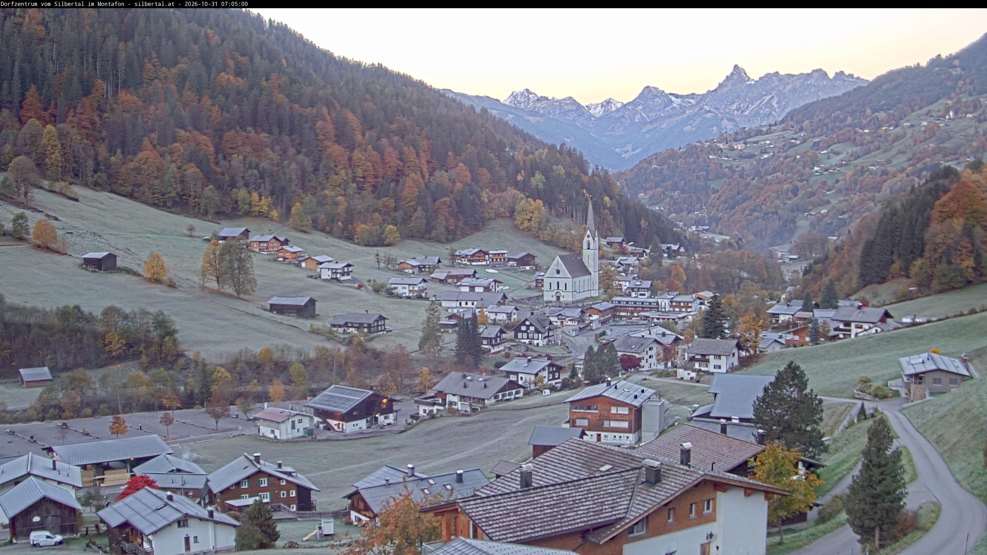 Archiv Foto Webcam Blick auf Silbertal, Vorarlberg