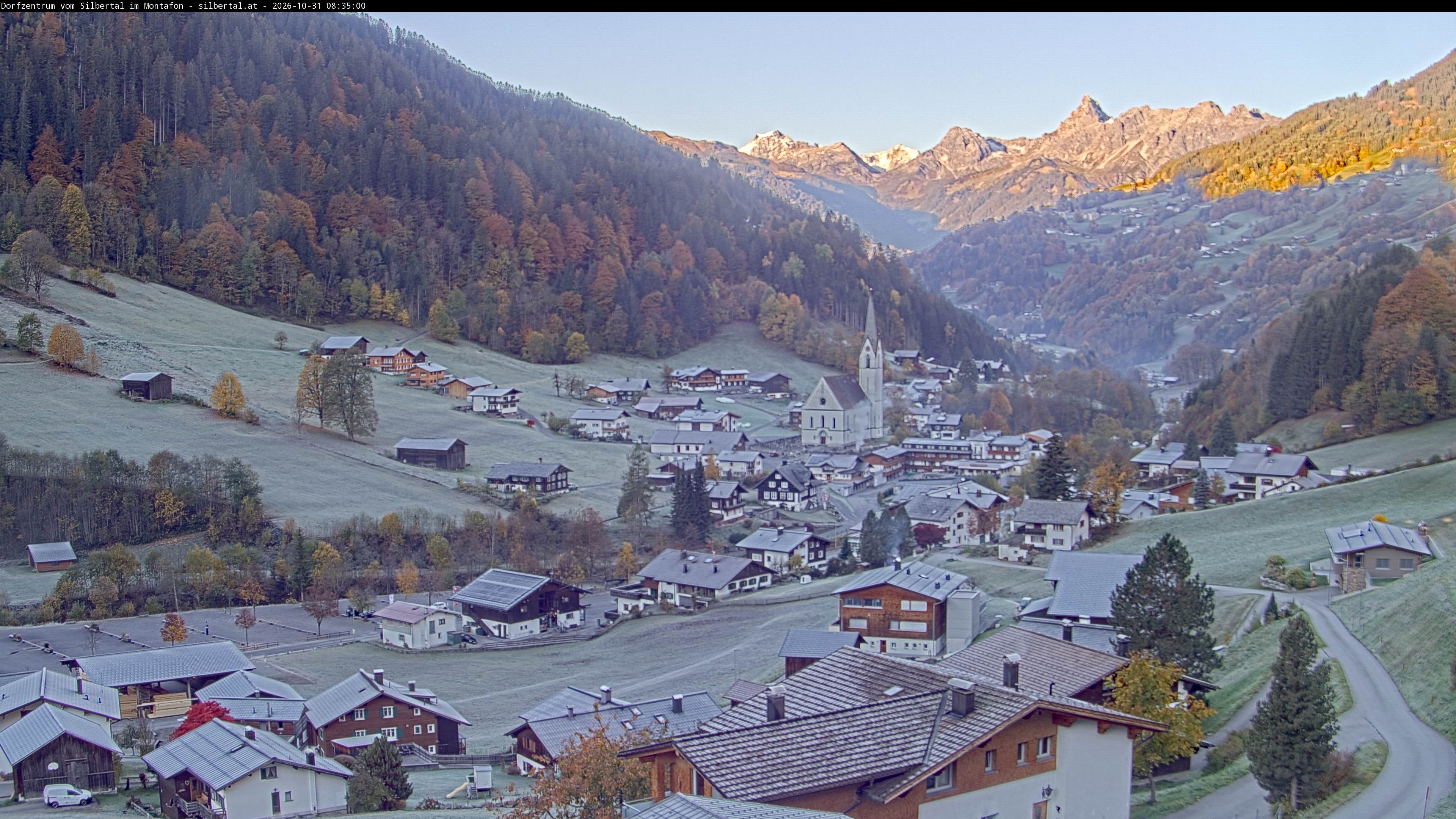 Archiv Foto Webcam Blick auf Silbertal, Vorarlberg