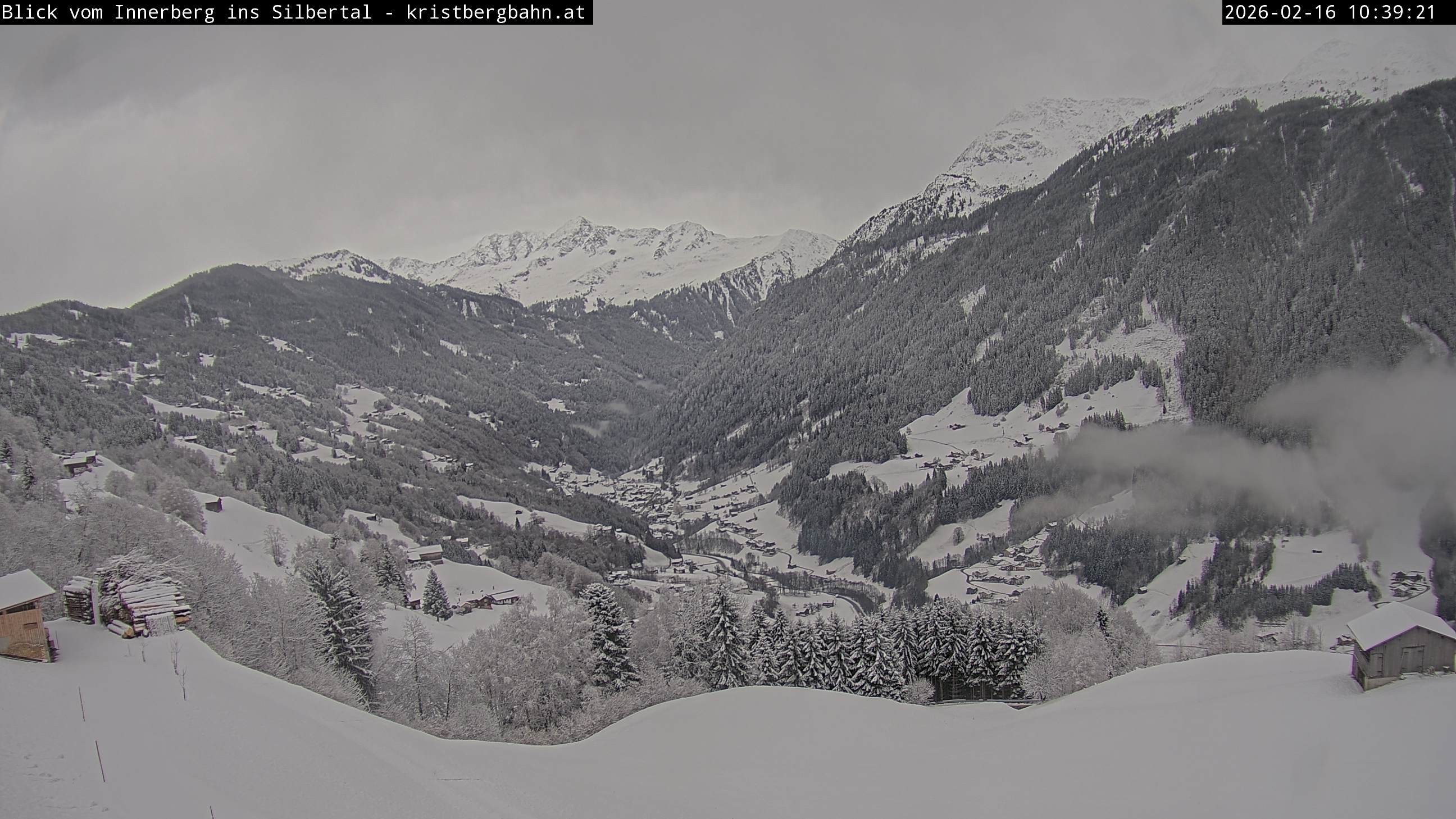 Archived image Webcam Innerberg, "Silbertal" valley