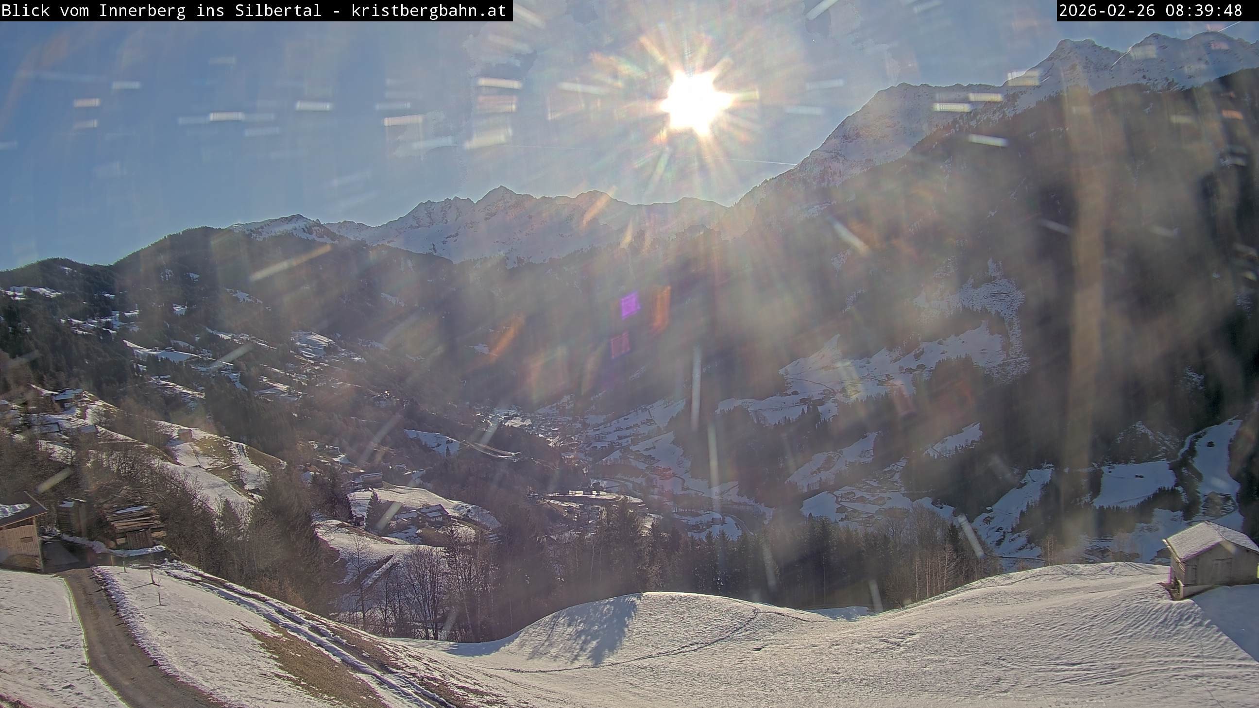 Archived image Webcam Innerberg, "Silbertal" valley