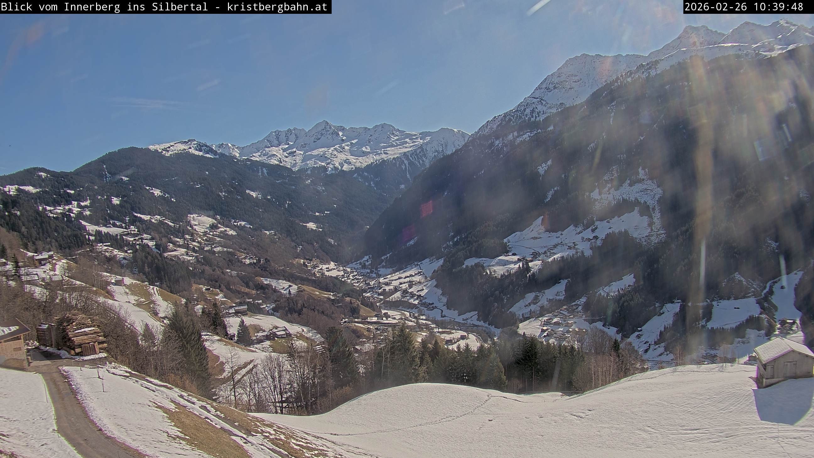 Archived image Webcam Innerberg, "Silbertal" valley