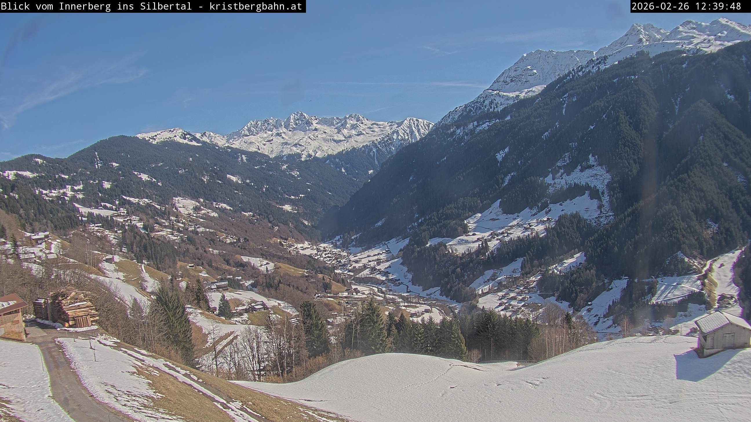 Archived image Webcam Innerberg, "Silbertal" valley