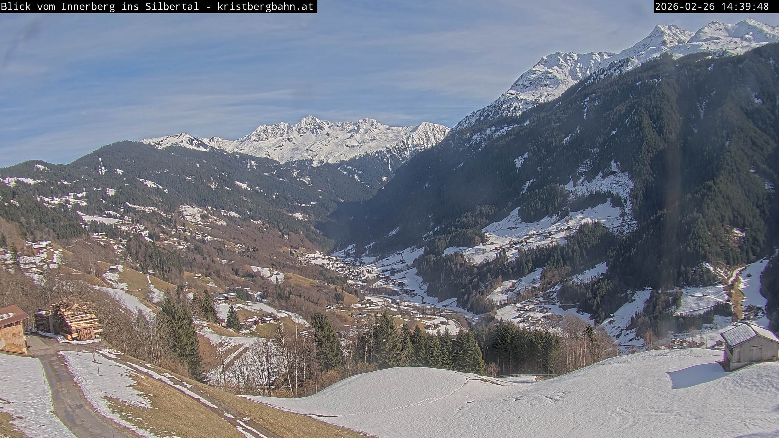 Archived image Webcam Innerberg, "Silbertal" valley