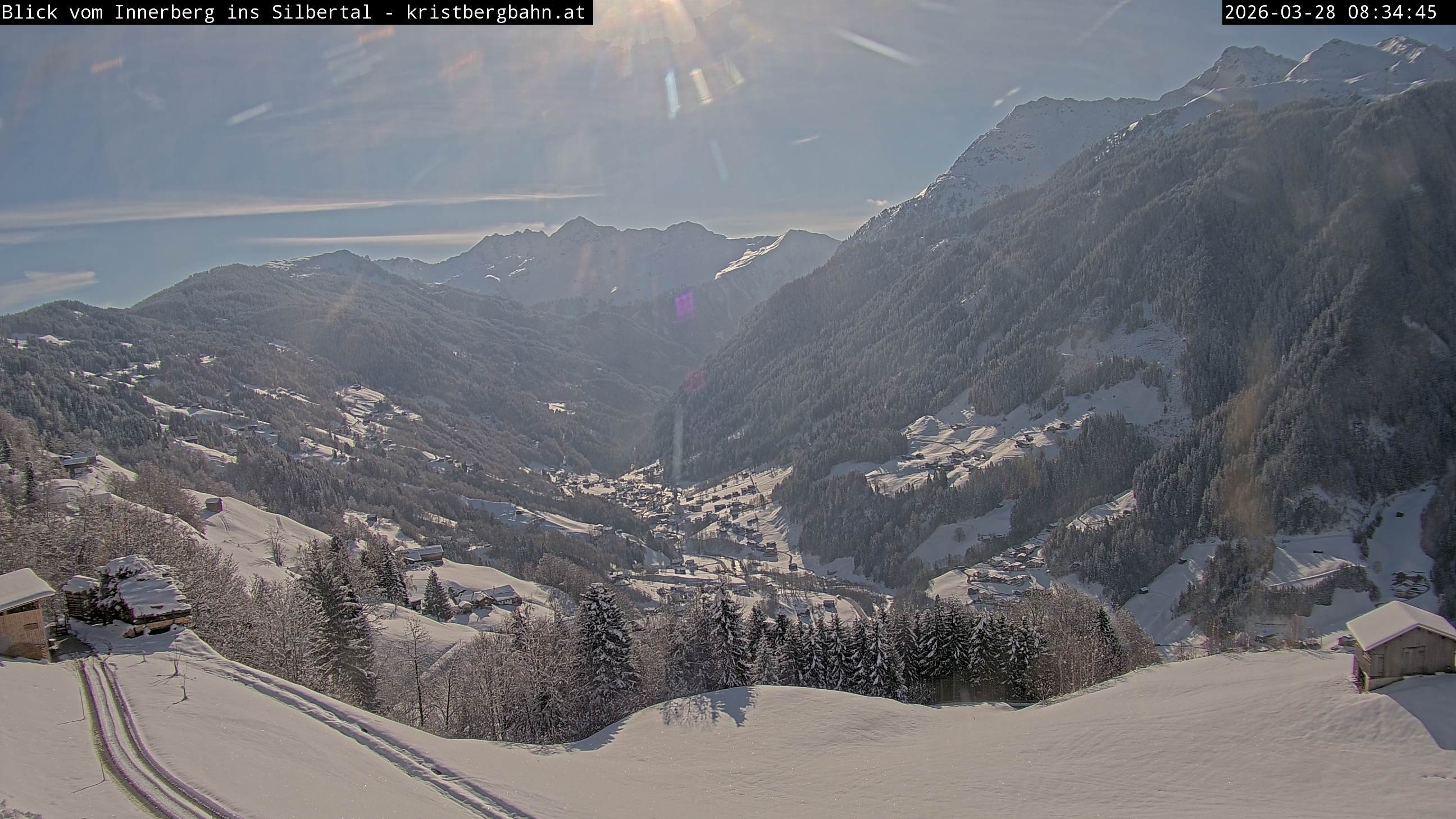 Archived image Webcam Innerberg, "Silbertal" valley