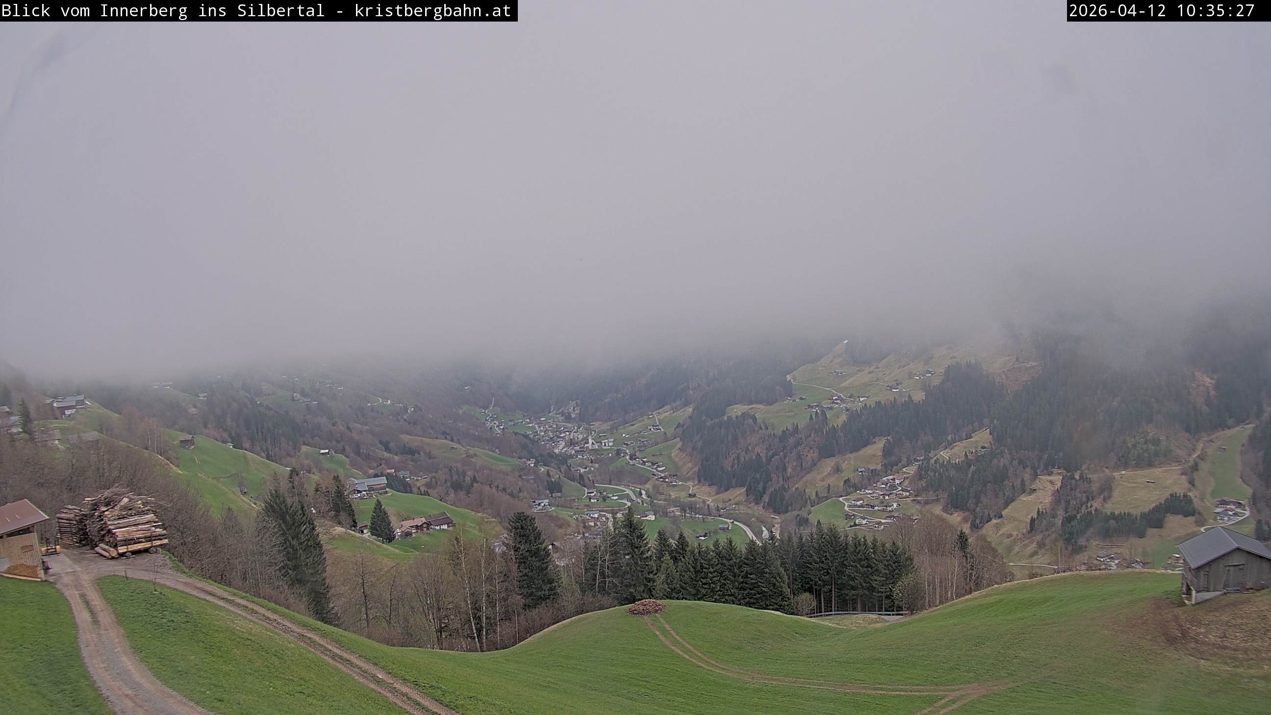 Archived image Webcam Innerberg, "Silbertal" valley