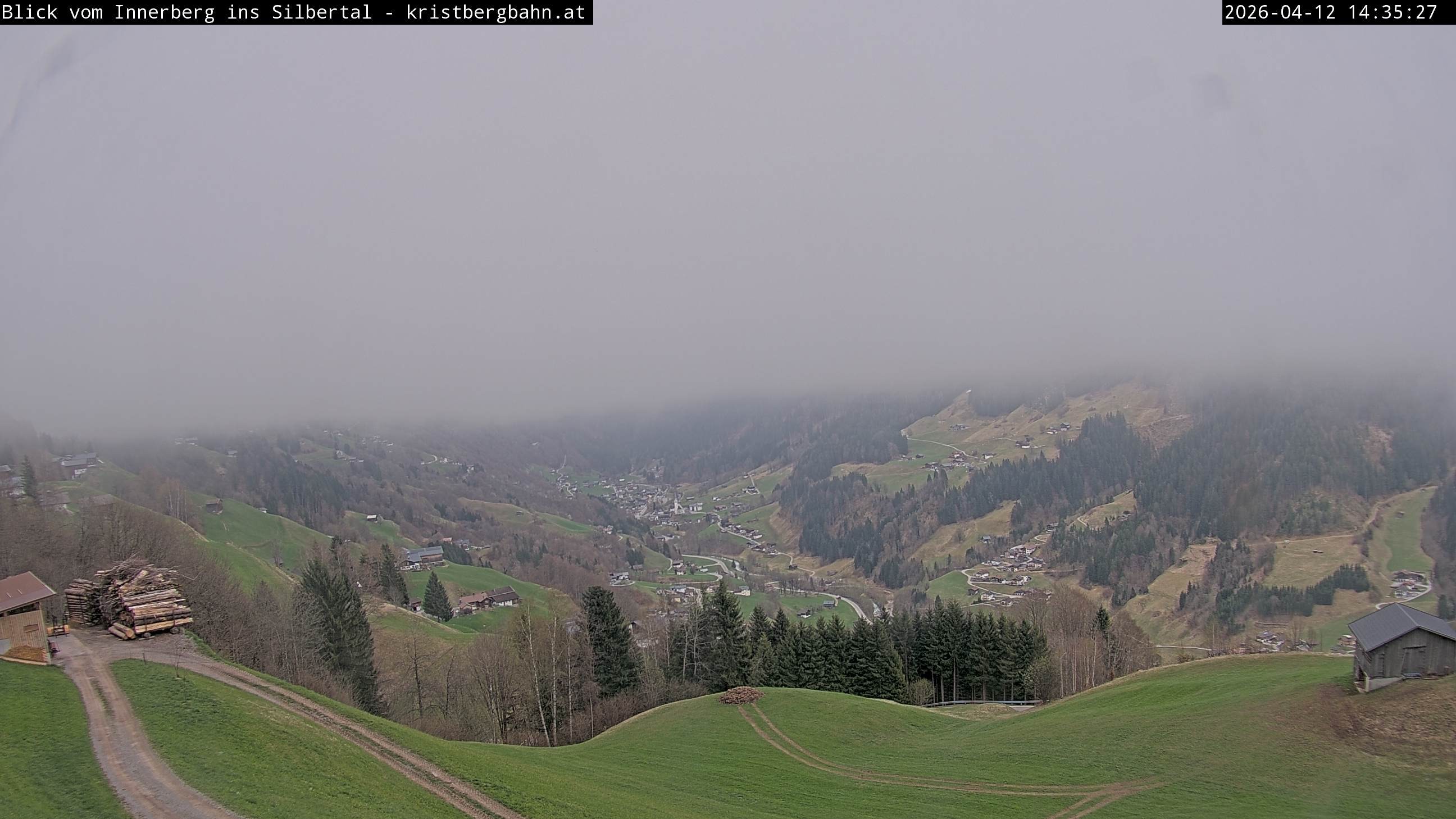 Archived image Webcam Innerberg, "Silbertal" valley
