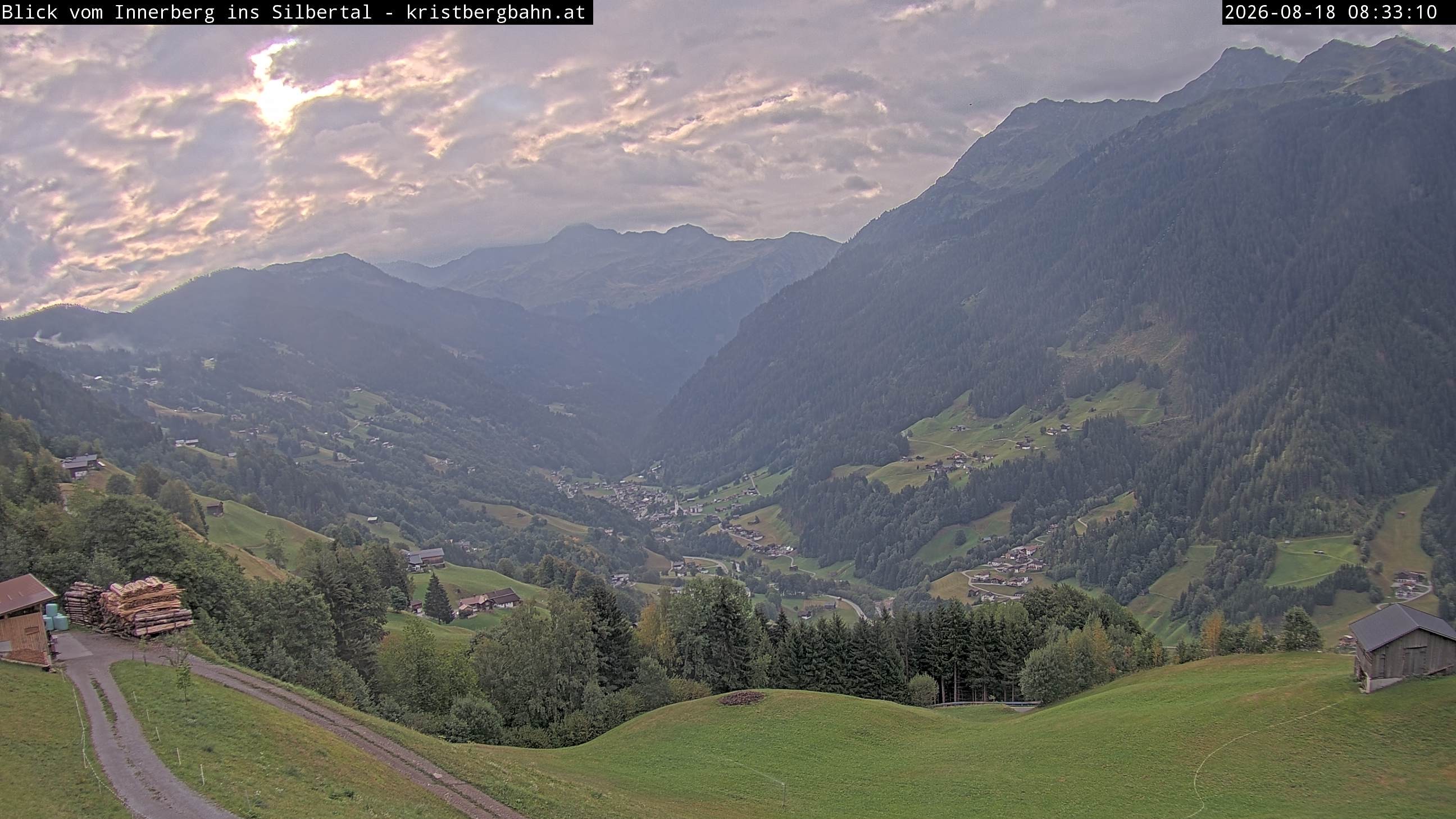 Archived image Webcam Innerberg, "Silbertal" valley